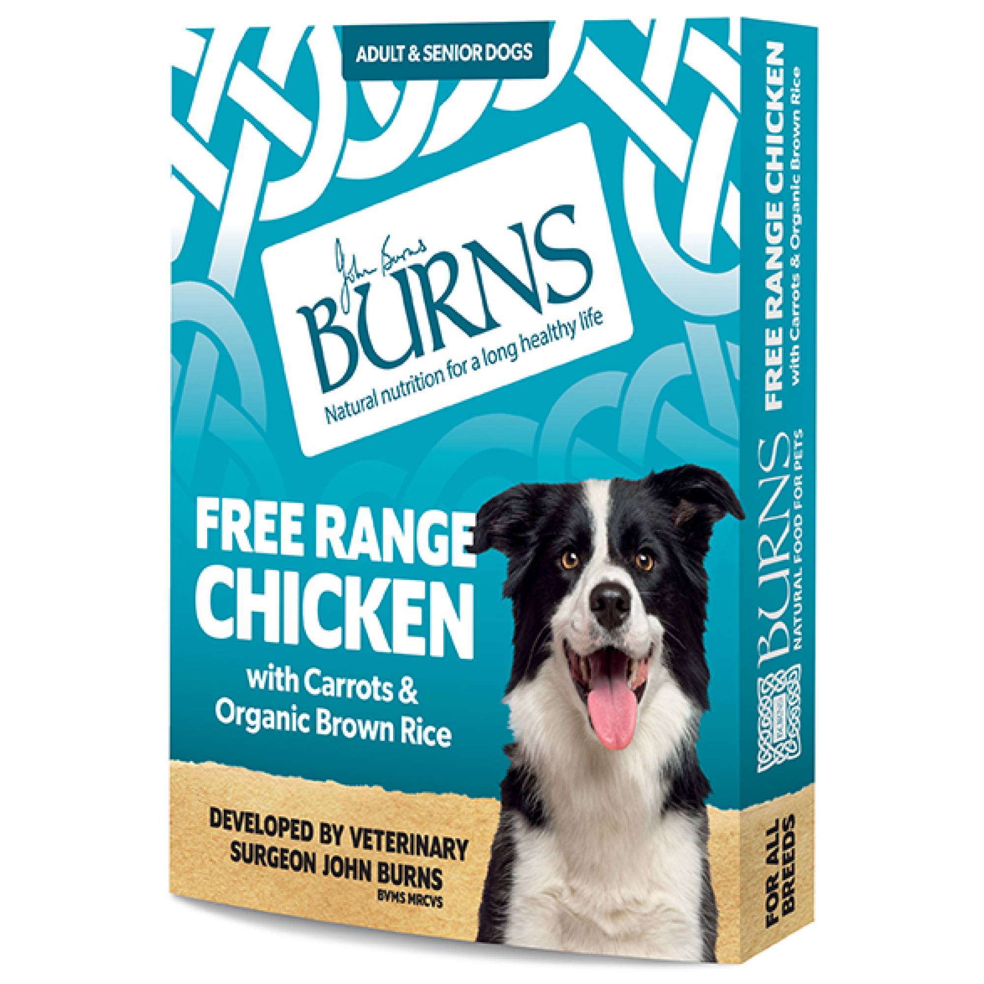 Burns Wet Food - Dog - Free Range Chicken with Carrots & Brown Rice 395g