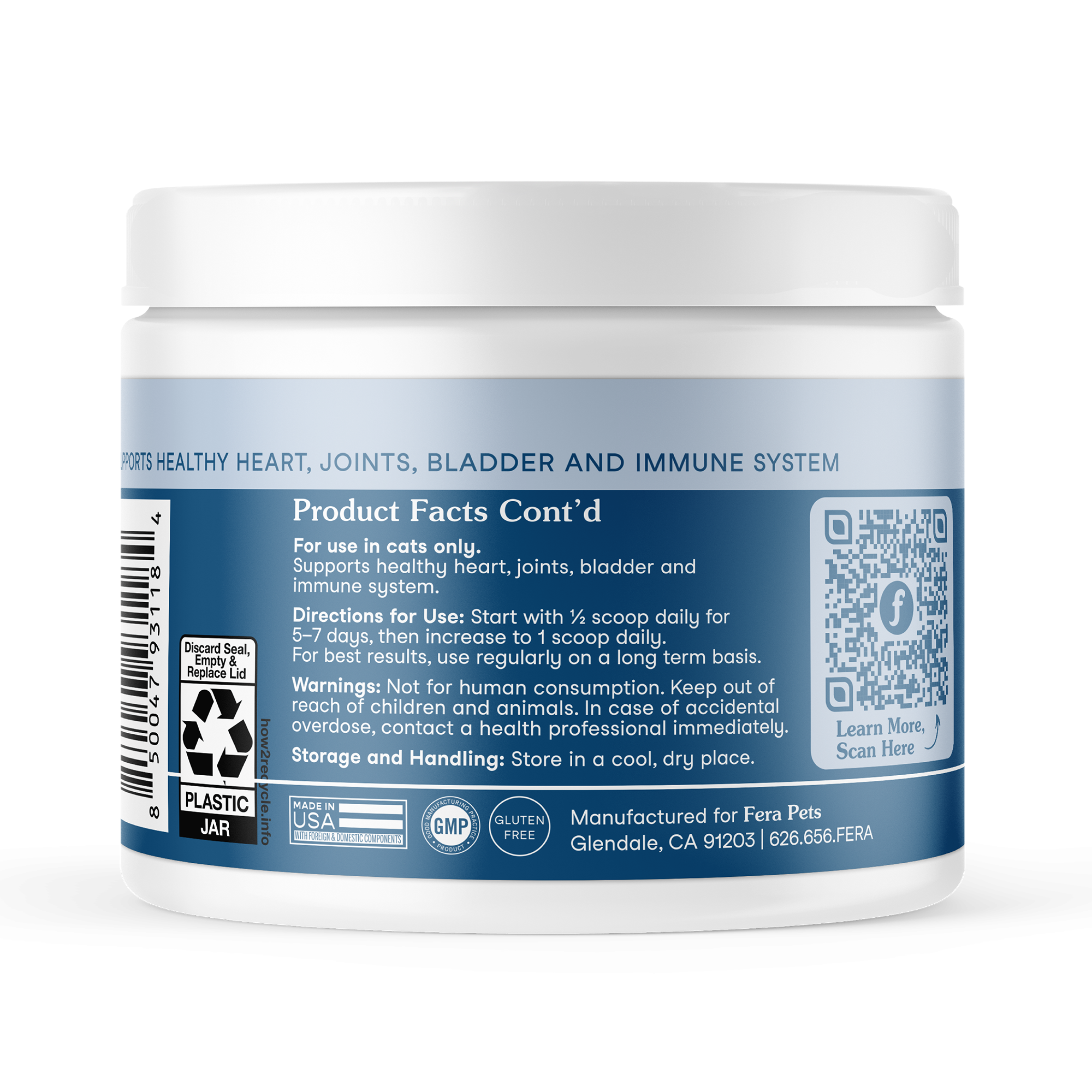 Fera Wellness Support Supplements 60 serving For cats