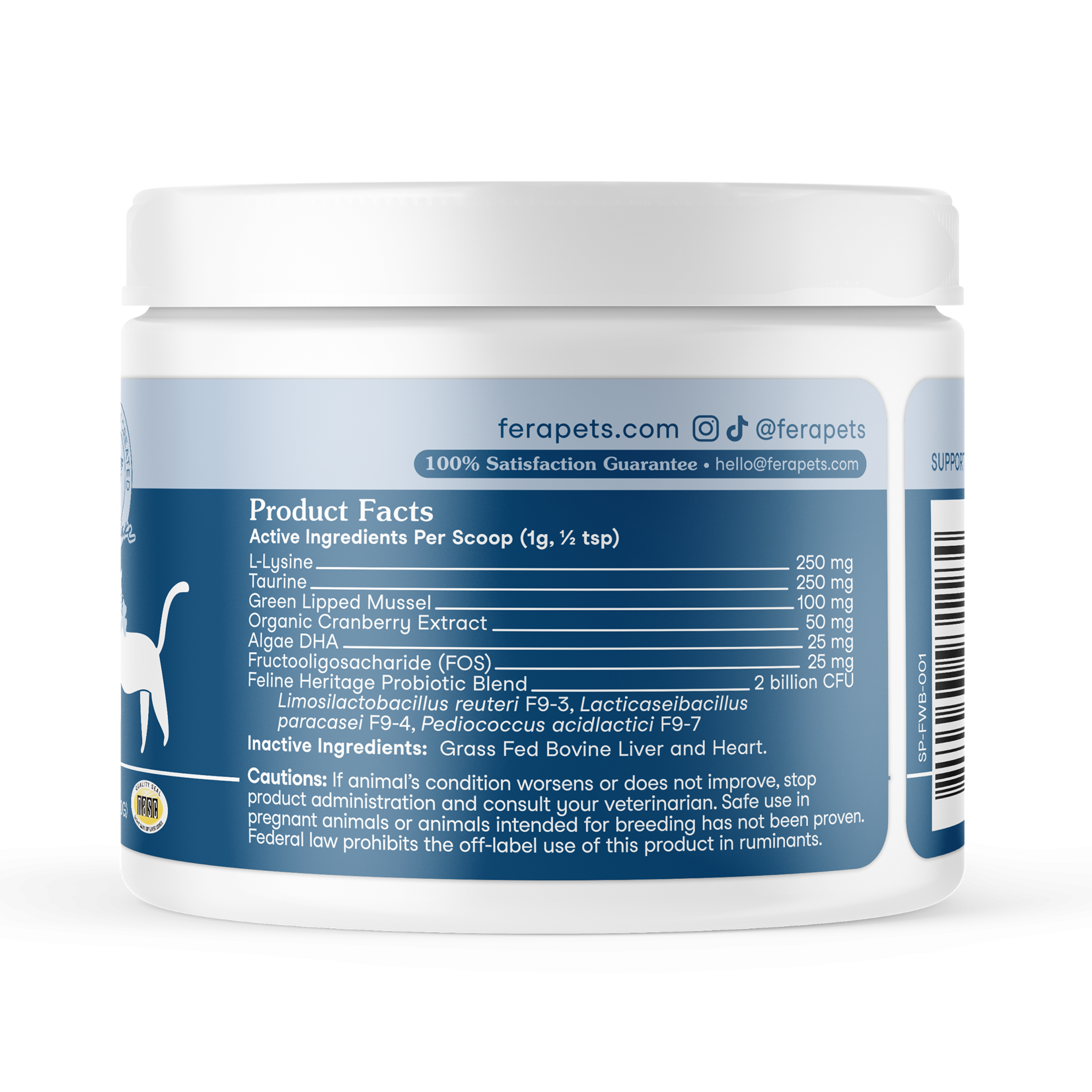 Fera Wellness Support Supplements 60 serving For cats