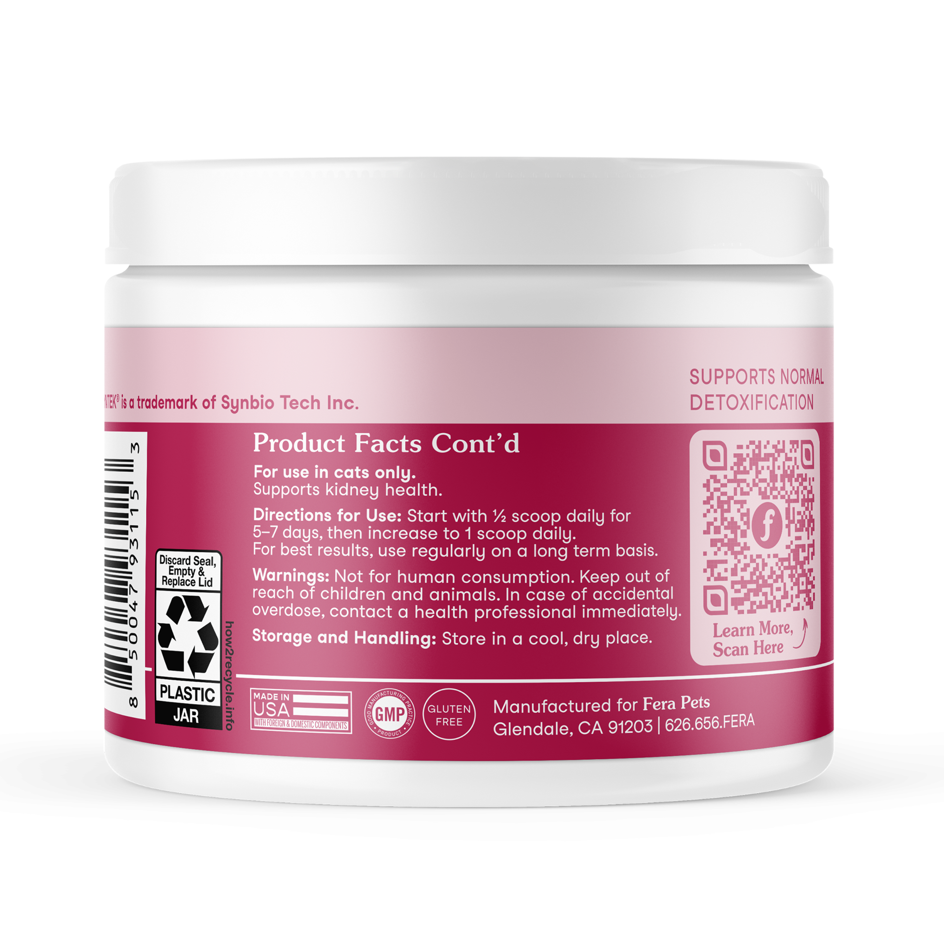 Fera Kidney Support Supplements 60 serving For cats