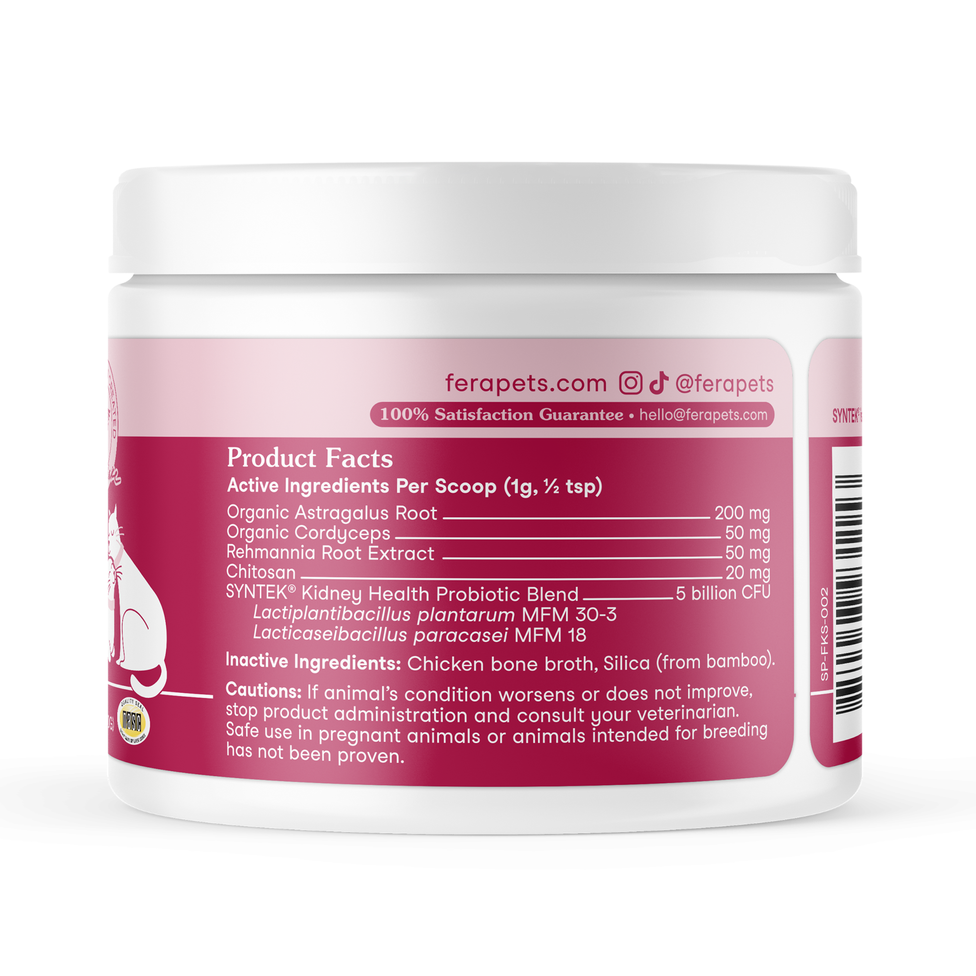Fera Kidney Support Supplements 60 serving For cats
