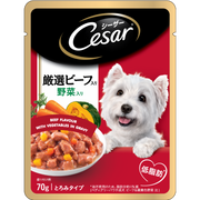 Cesar - Pouch - Beef Flavour with Vegetables in Gravy 70g