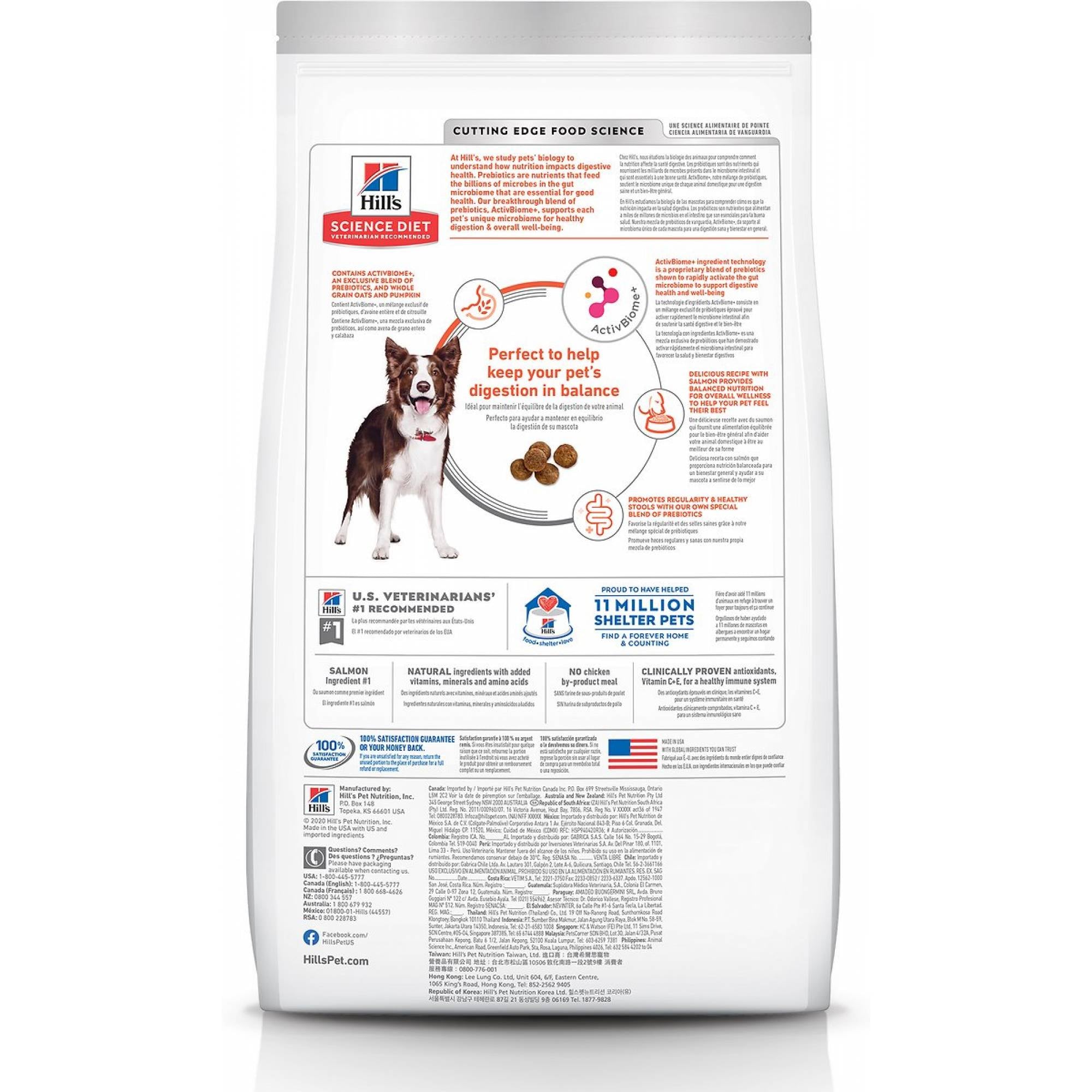 Science Diet - Dog Adult 1 - 6 Years - Perfect Digestion Salmon 3.5lbs (606859)