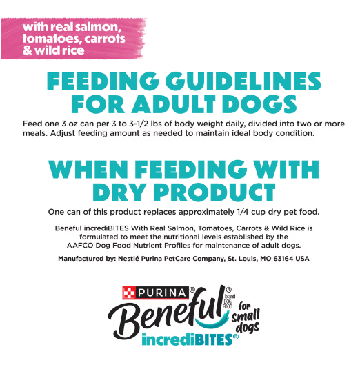 Beneful Salmon in gravy Dog wet food Incredibites 85g x 3