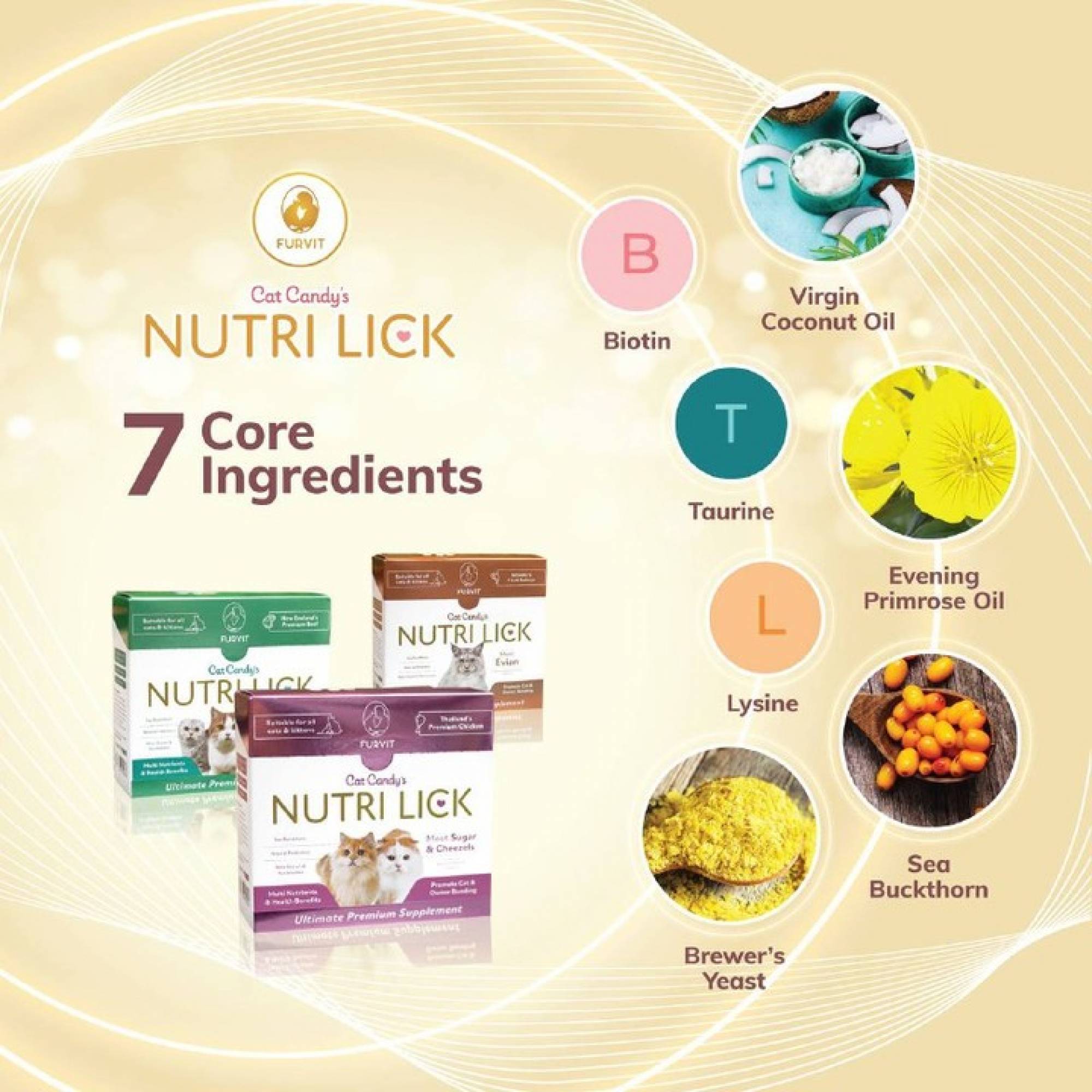 NutriLick Fruvit Cat Candy Supplement - Beef