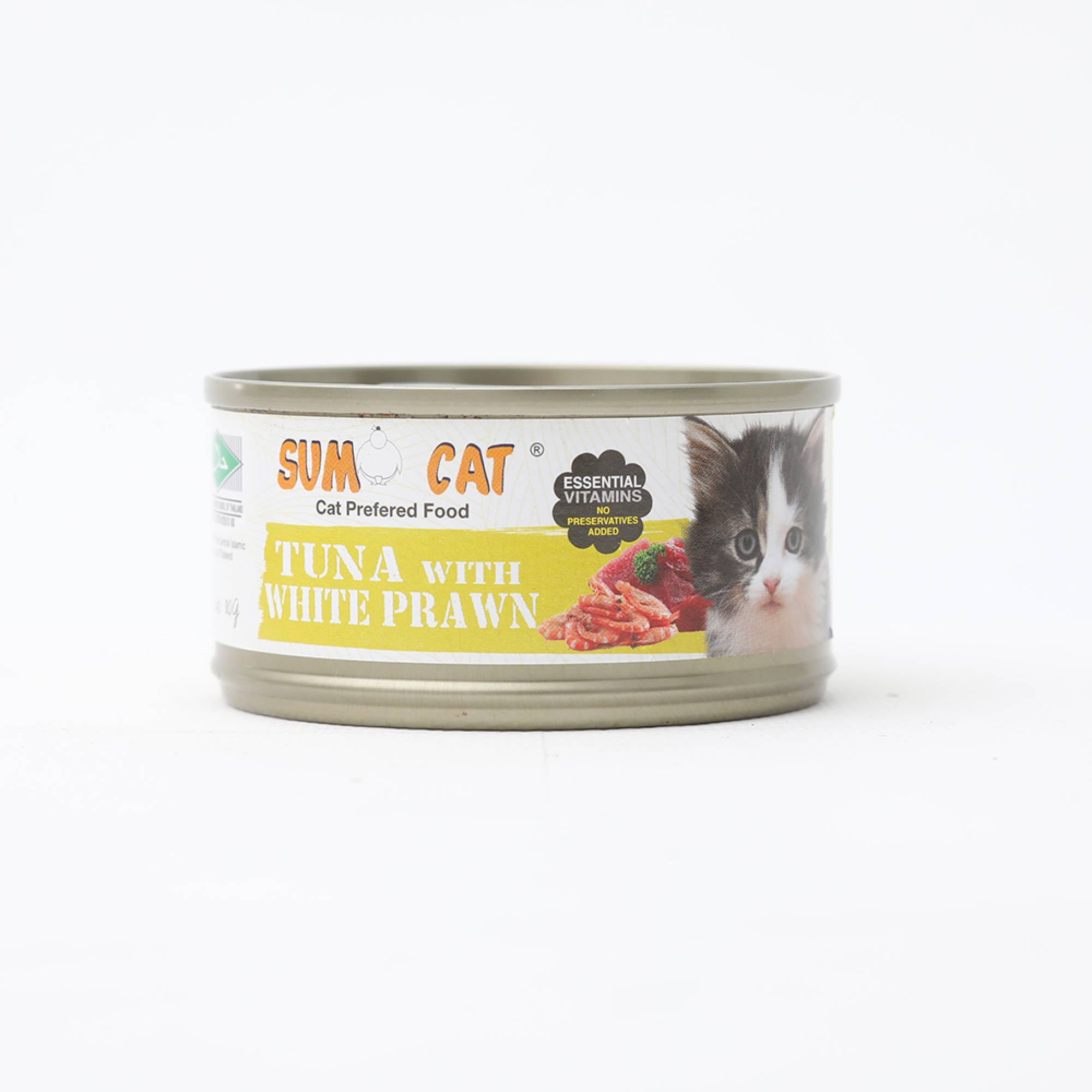 Sumo Cat - Tuna with White Prawn 80g