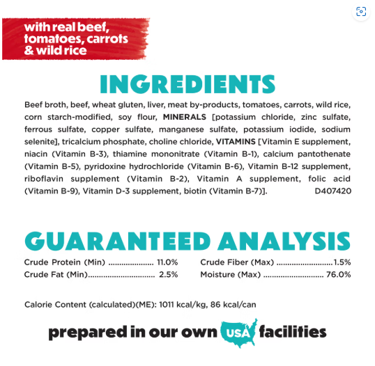 Beneful Small Breed High Protein Wet Dog Food, With Gravy, IncrediBites With Real Beef 85g x 3