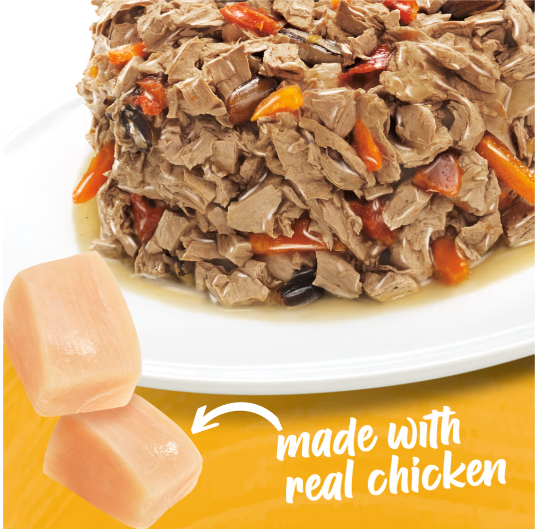 Beneful Small Breed High Protein Wet Dog Food, With Gravy, IncrediBites With Real Chicken 85g x3