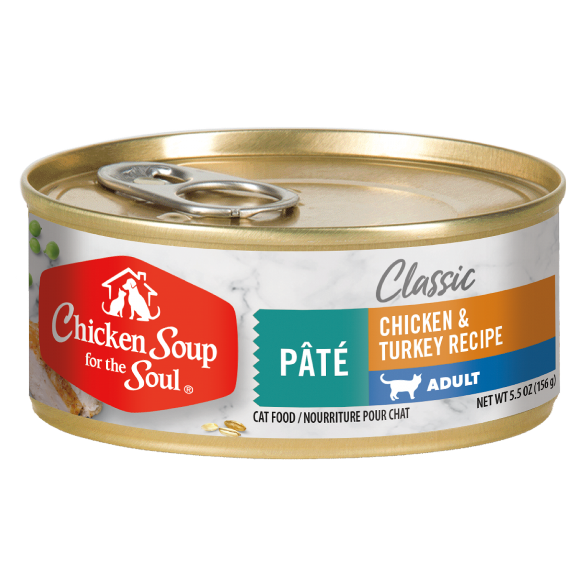Chicken Soup for the Soul Cat Classic Pate 156g Adult Chicken & Turkey Recipe