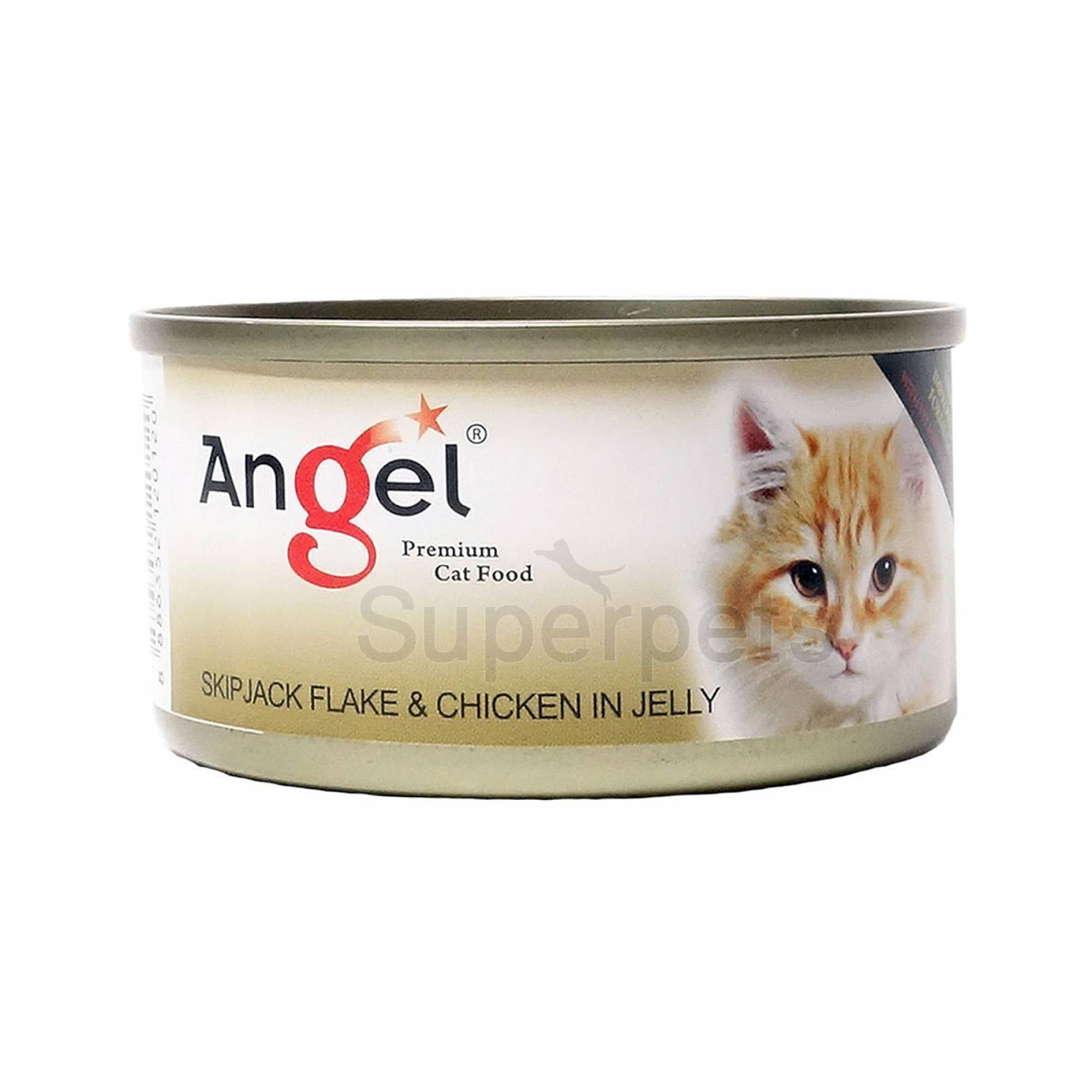 Angel - Skipjack Flake & Chicken in Jelly 80g