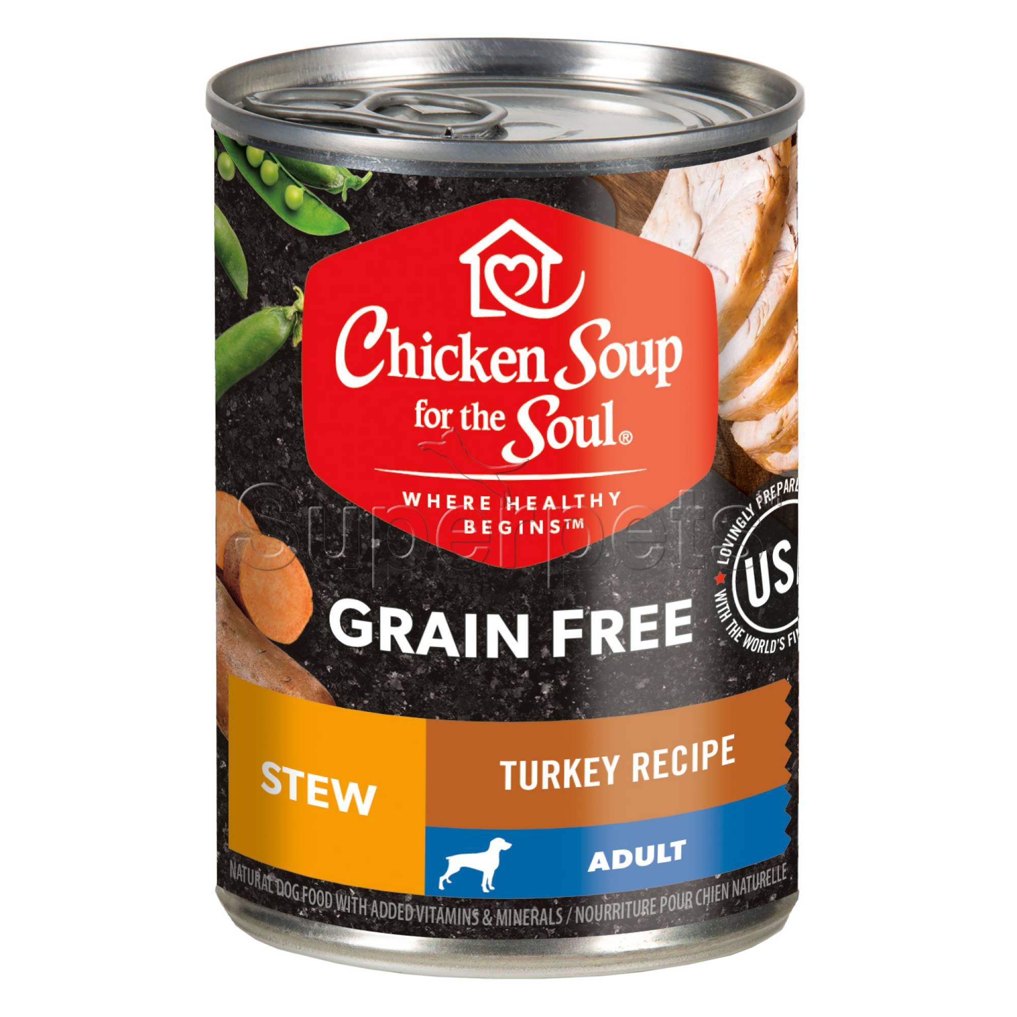 Chicken Soup for the Soul Dog Grain-Free Stew 13oz Adult Turkey Recipe