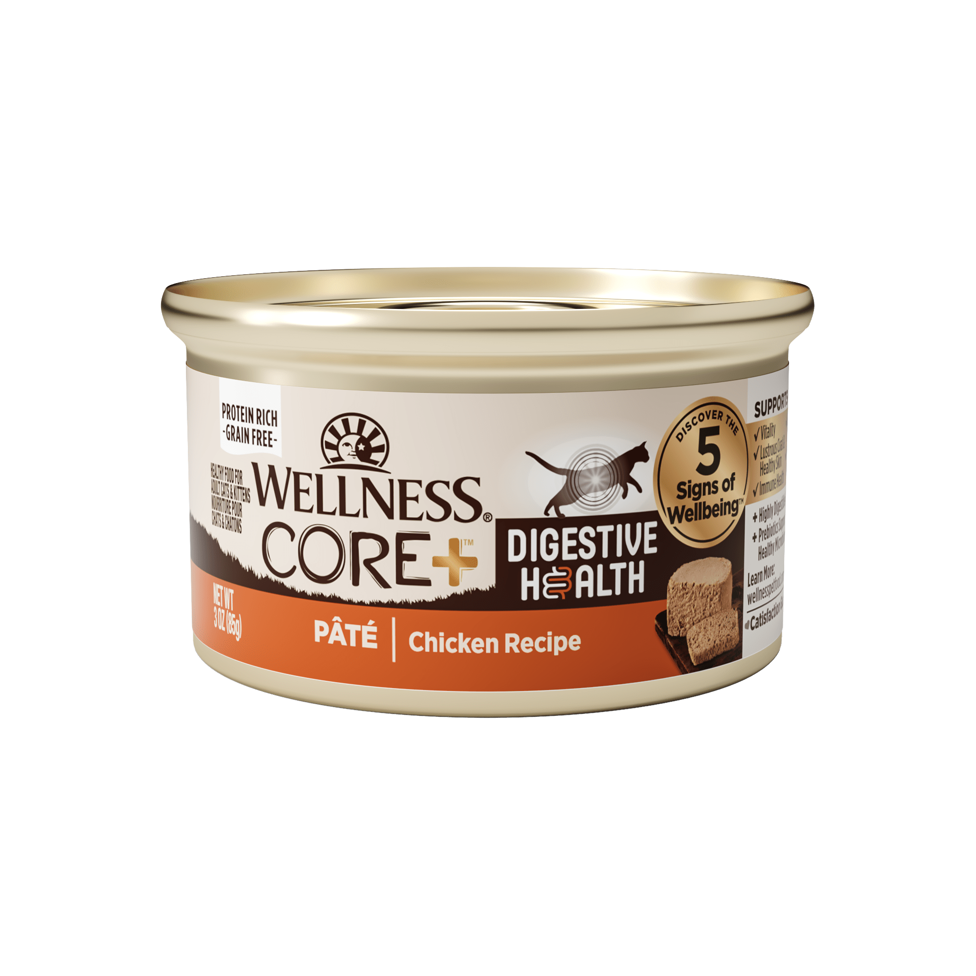 Wellness - Cat Core Digestive Health - Chicken Pate Recipe Grain-Free 85g