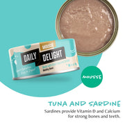 Daily Delight Mousse Tuna With Sardine 80g