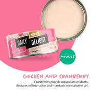 Daily Delight Mousse Chicken With Cranberry 80g