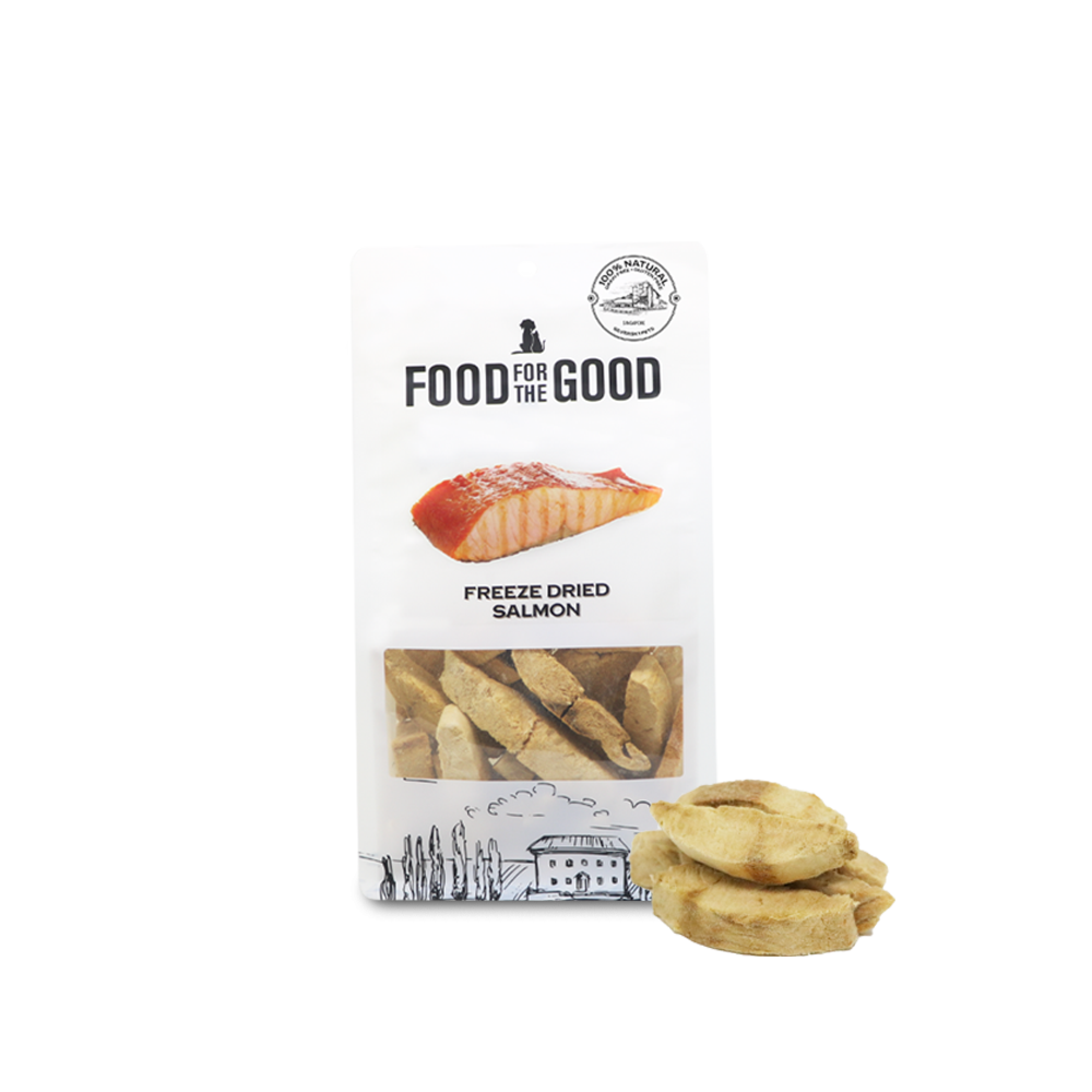 Food for the Good - Freeze Dried Salmon Cat & Dog Treats 70g