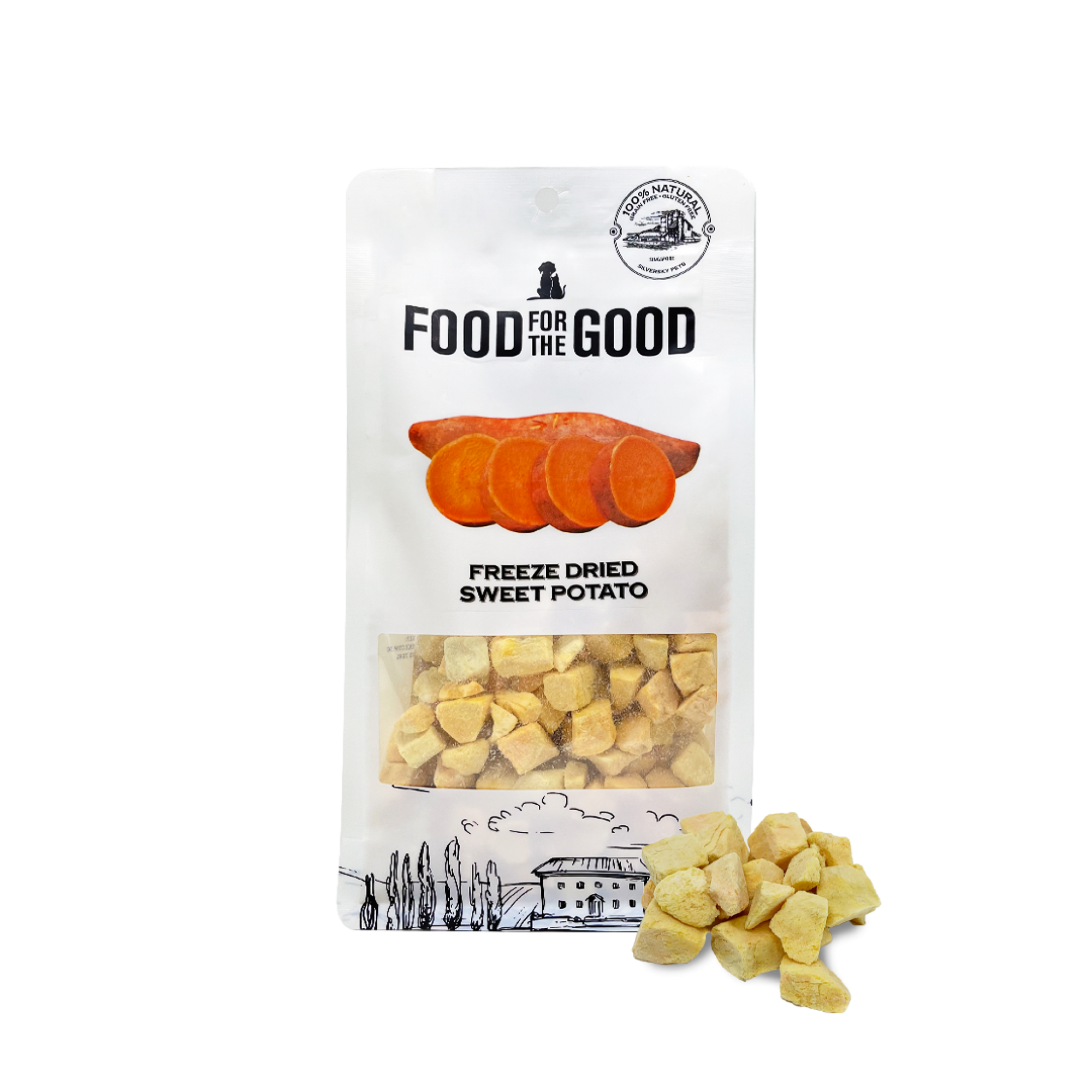 Food for the Good - Freeze Dried Sweet Potato Cat & Dog Treats 100g