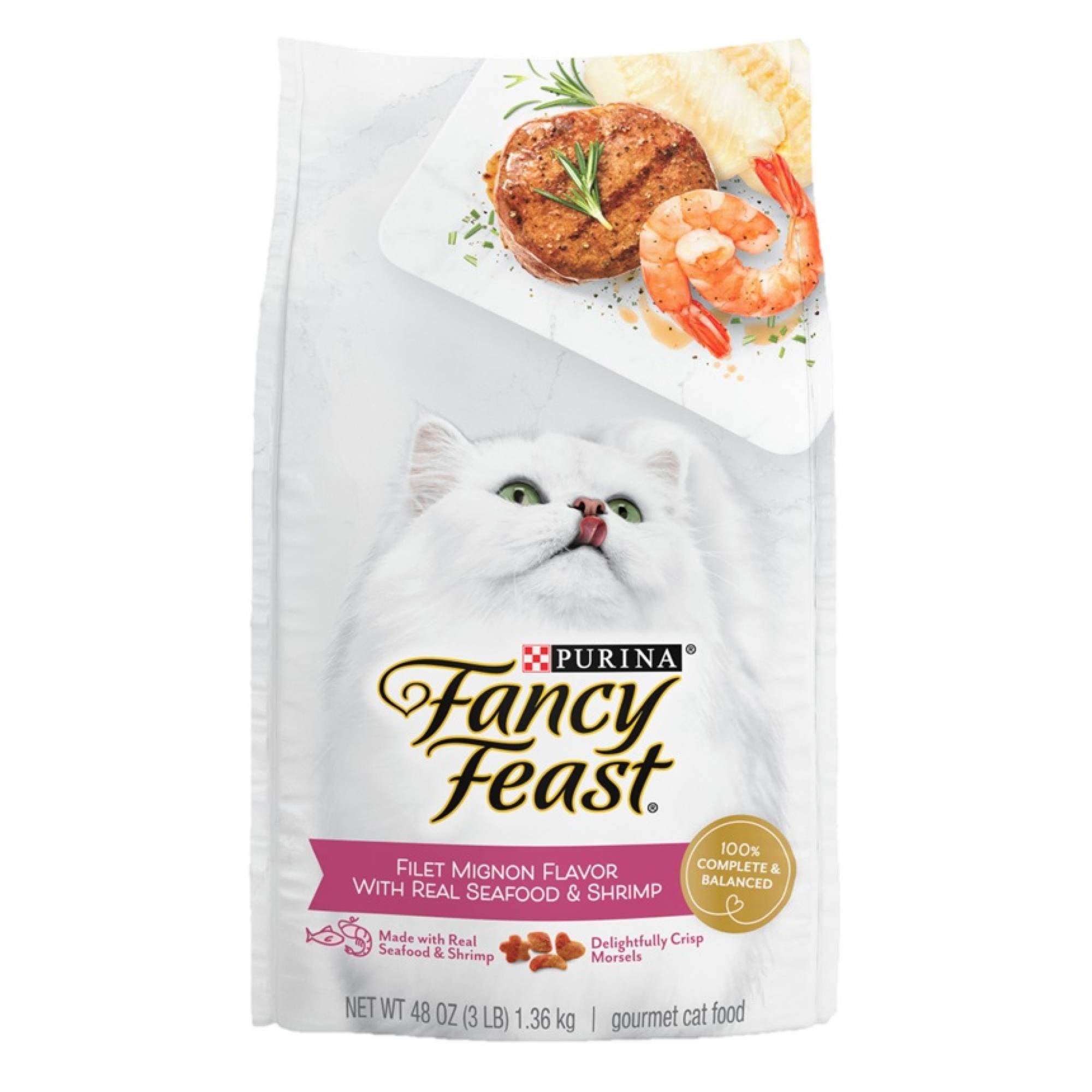 Fancy Feast - Filet Mignon Flavor with Real seafood & Shrimp 1.36kg (3lbs)