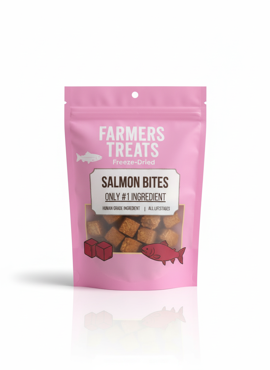 Farmers Treats Freeze Dried Salmon Bites