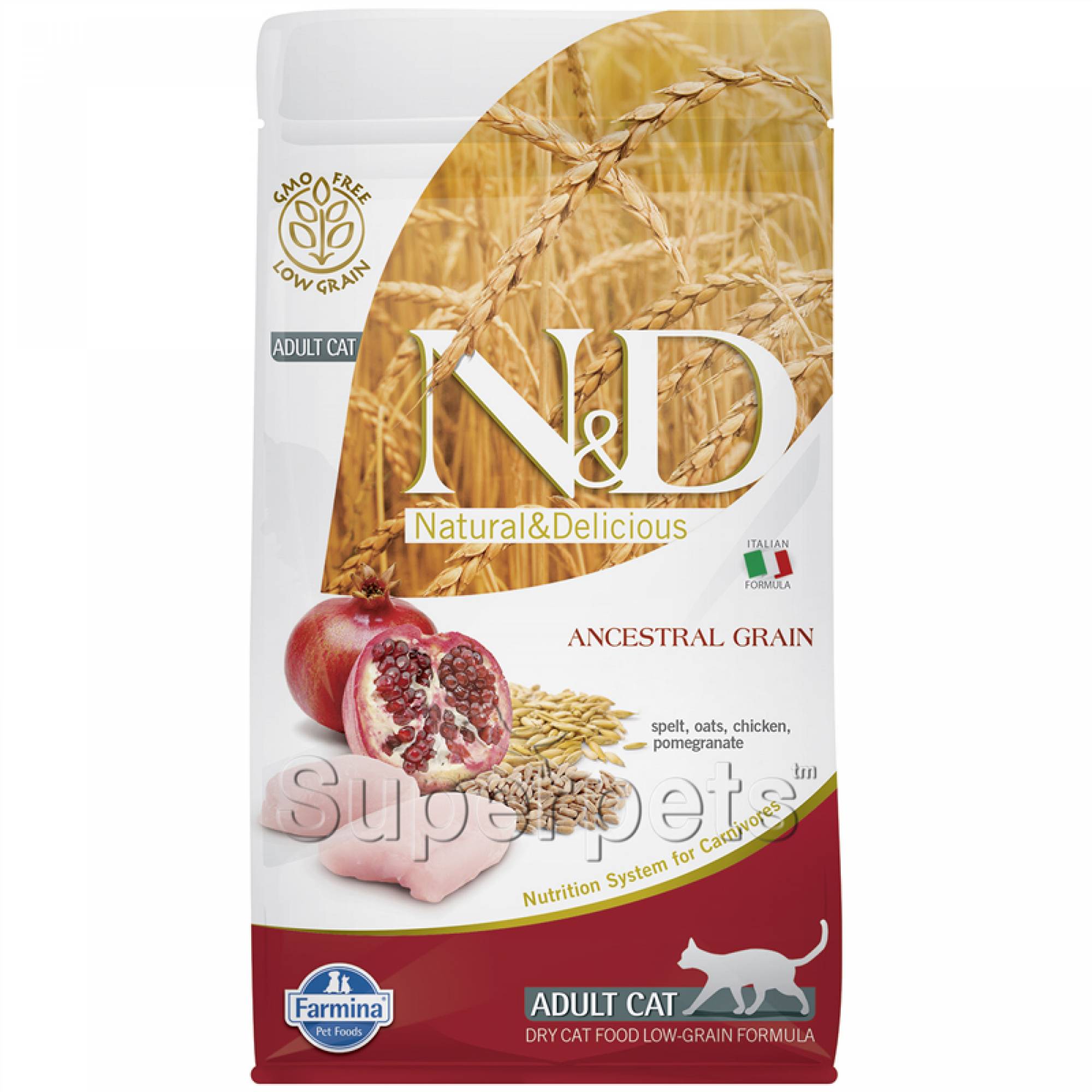Farmina - N&D Ancestral Grain Feline Adult - Chicken & Pomegranate 5kg