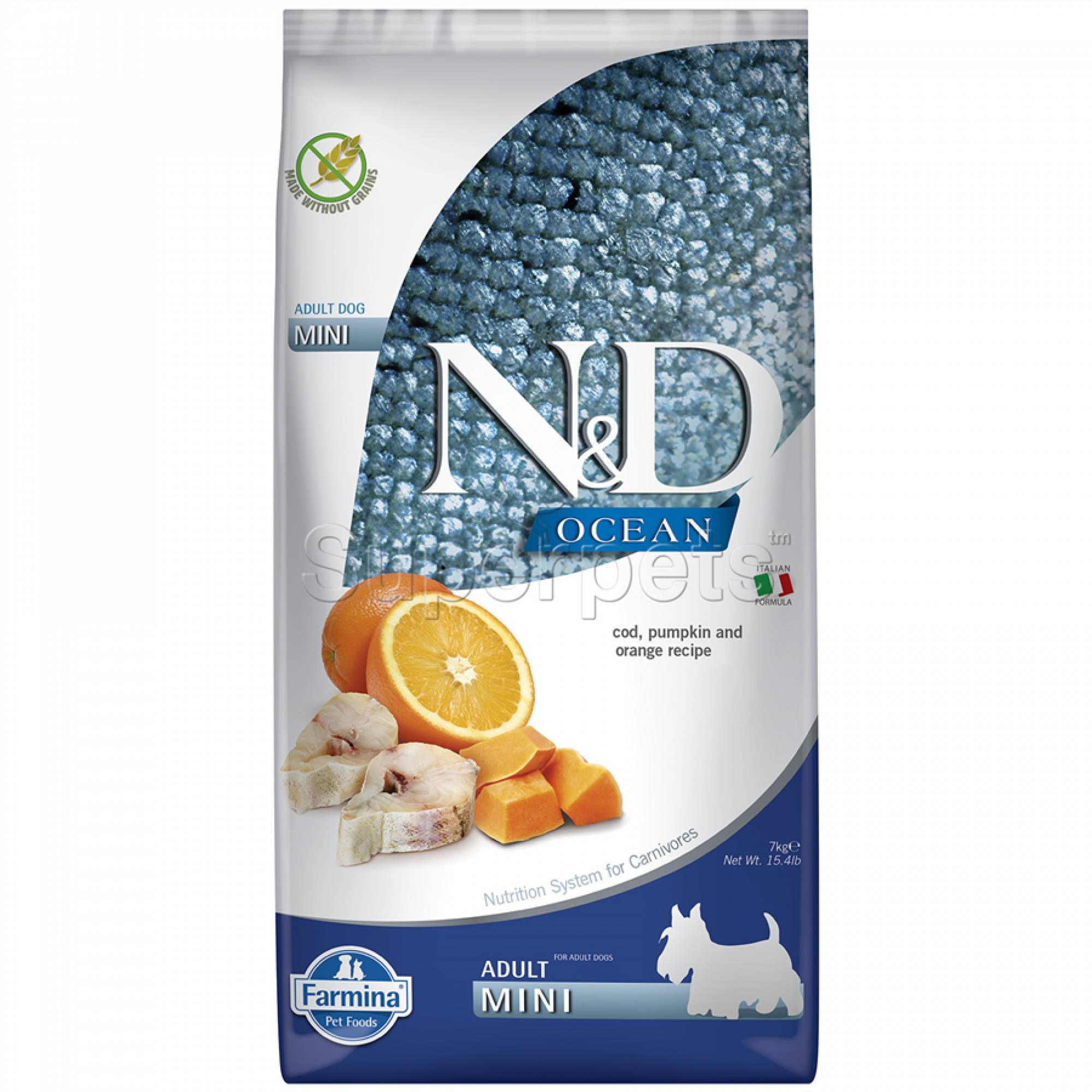 Farmina - N&D Ocean Canine Adult Mini - Cod, Pumpkin & Orange 7kg