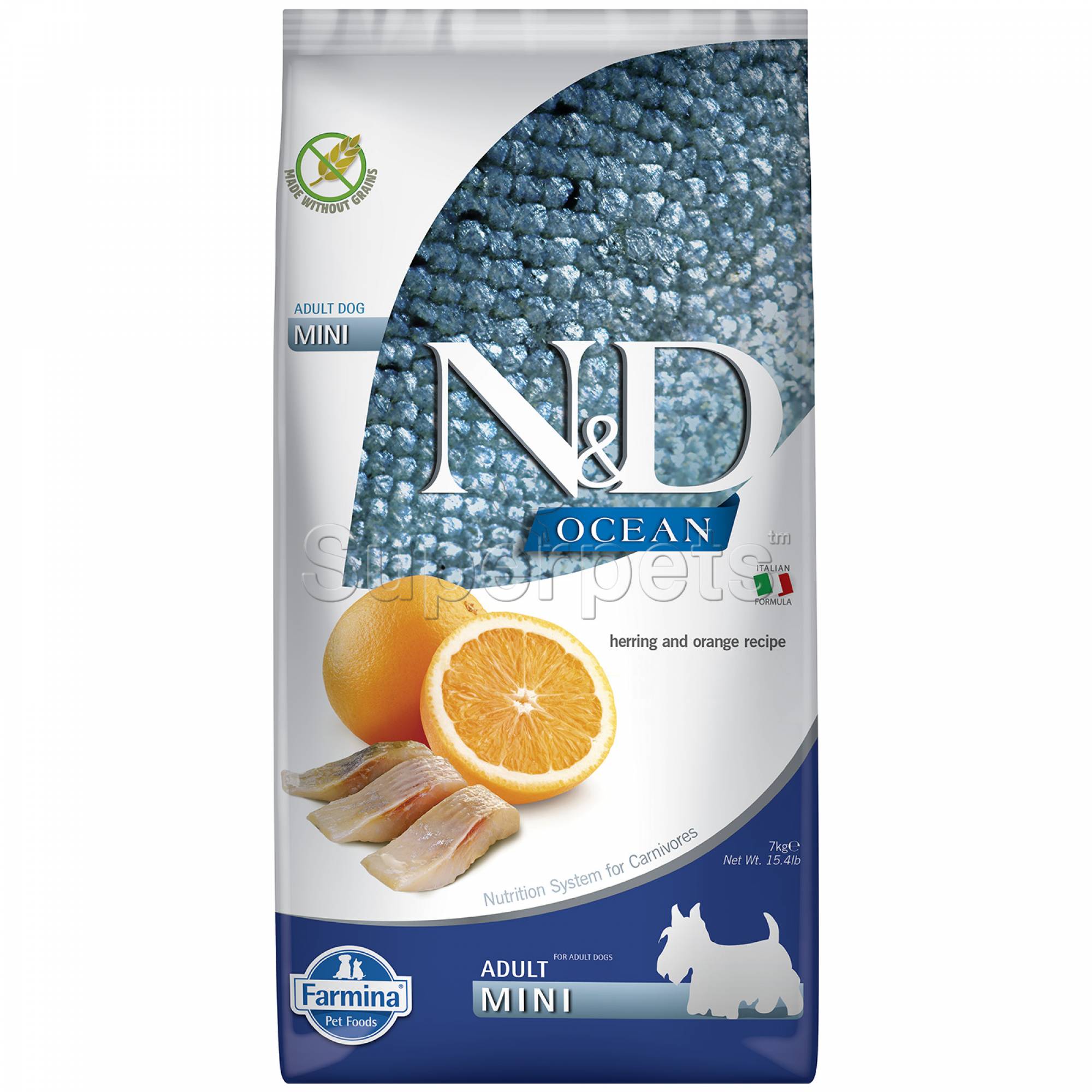 Farmina - N&D Ocean Canine Adult Mini - Herring & Orange 7kg
