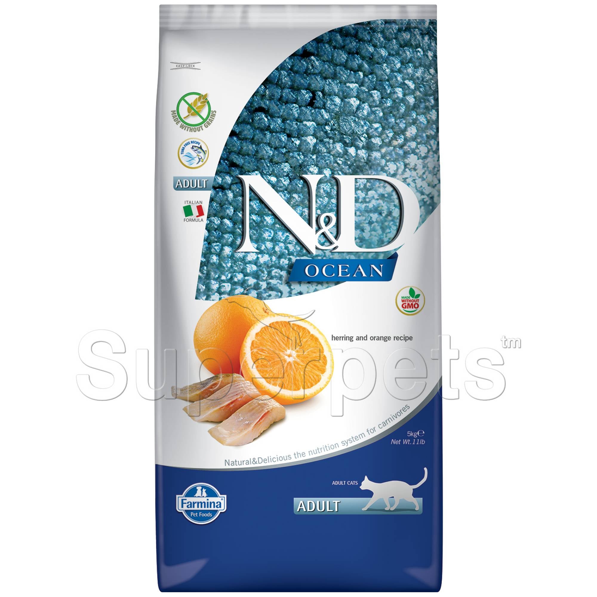 Farmina - N&D Ocean Feline Adult - Herring & Orange 5kg