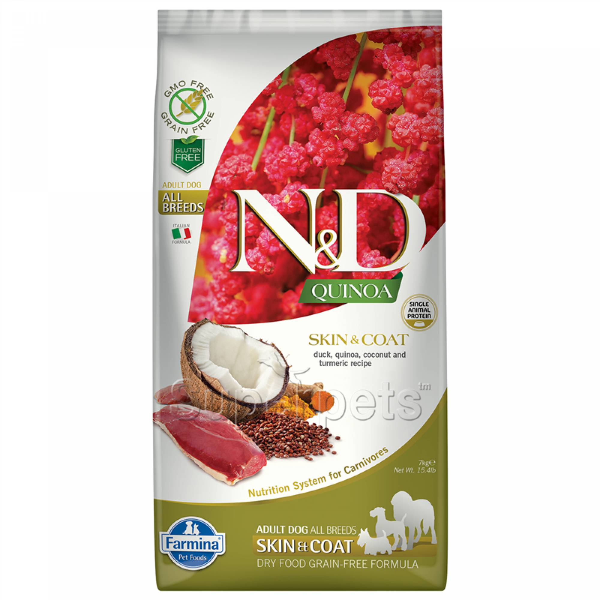 Farmina - N&D Quinoa Canine Adult - Skin & Coat (Duck) 7kg