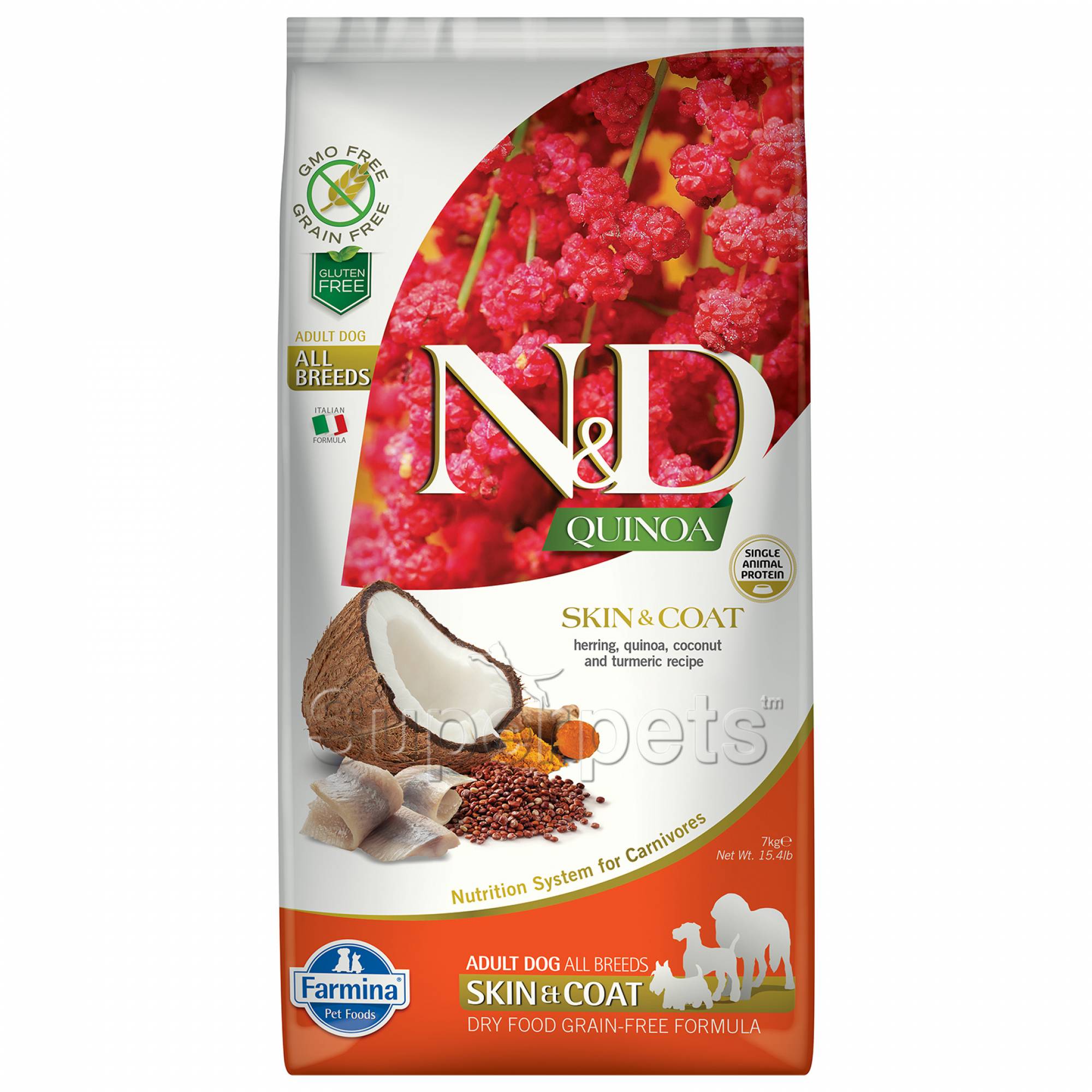 Farmina - N&D Quinoa Canine Adult - Skin & Coat (Herring) 7kg