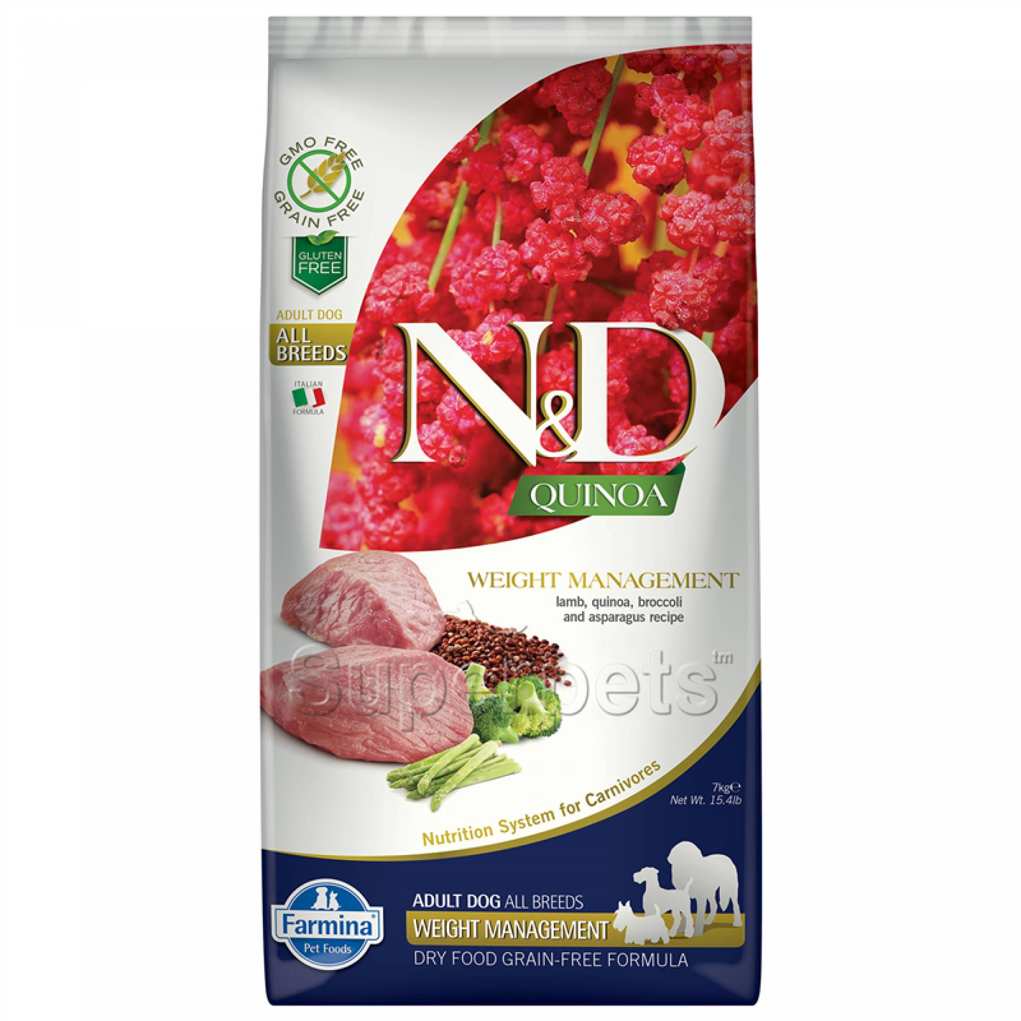 Farmina - N&D Quinoa Canine Adult - Weight Management (Lamb) 7kg