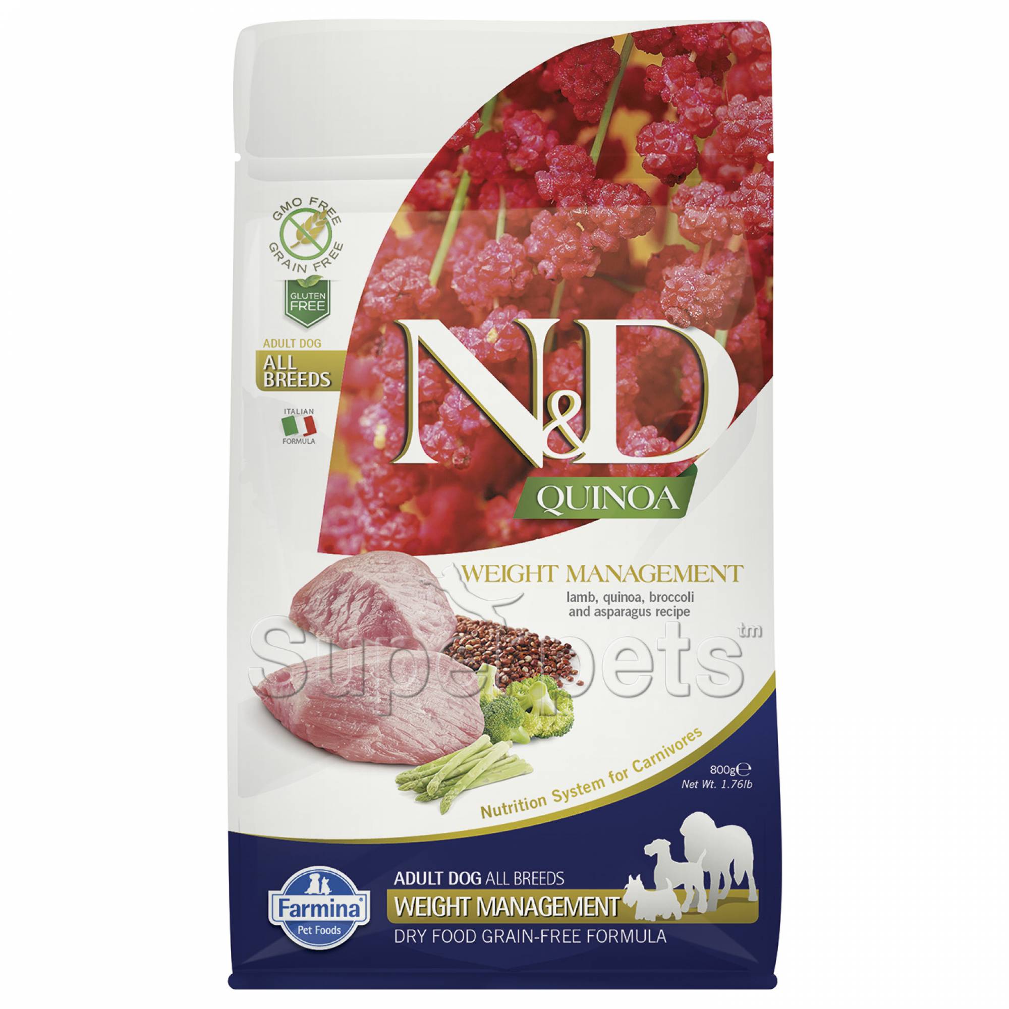 Farmina - N&D Quinoa Canine Adult - Weight Management (Lamb) 800g