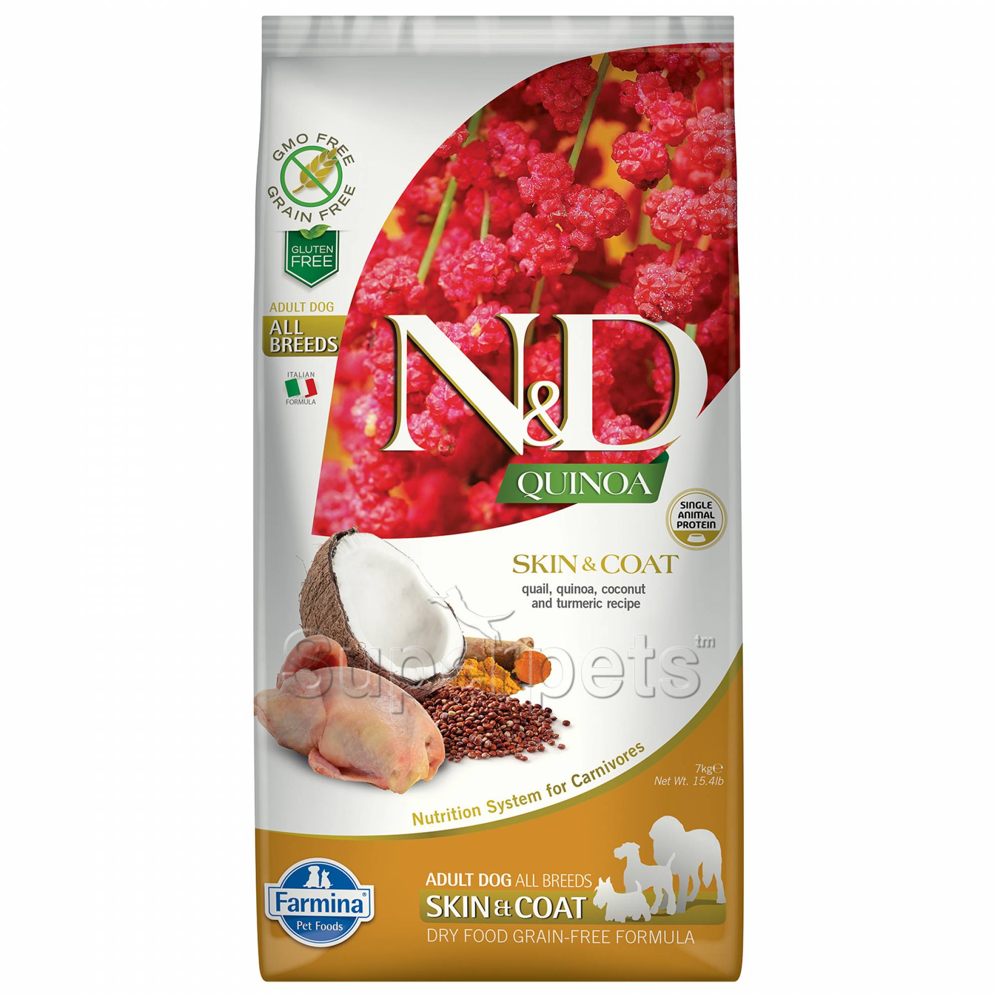 Farmina - N&D Quinoa Canine Adult - Skin & Coat (Quail) 7kg