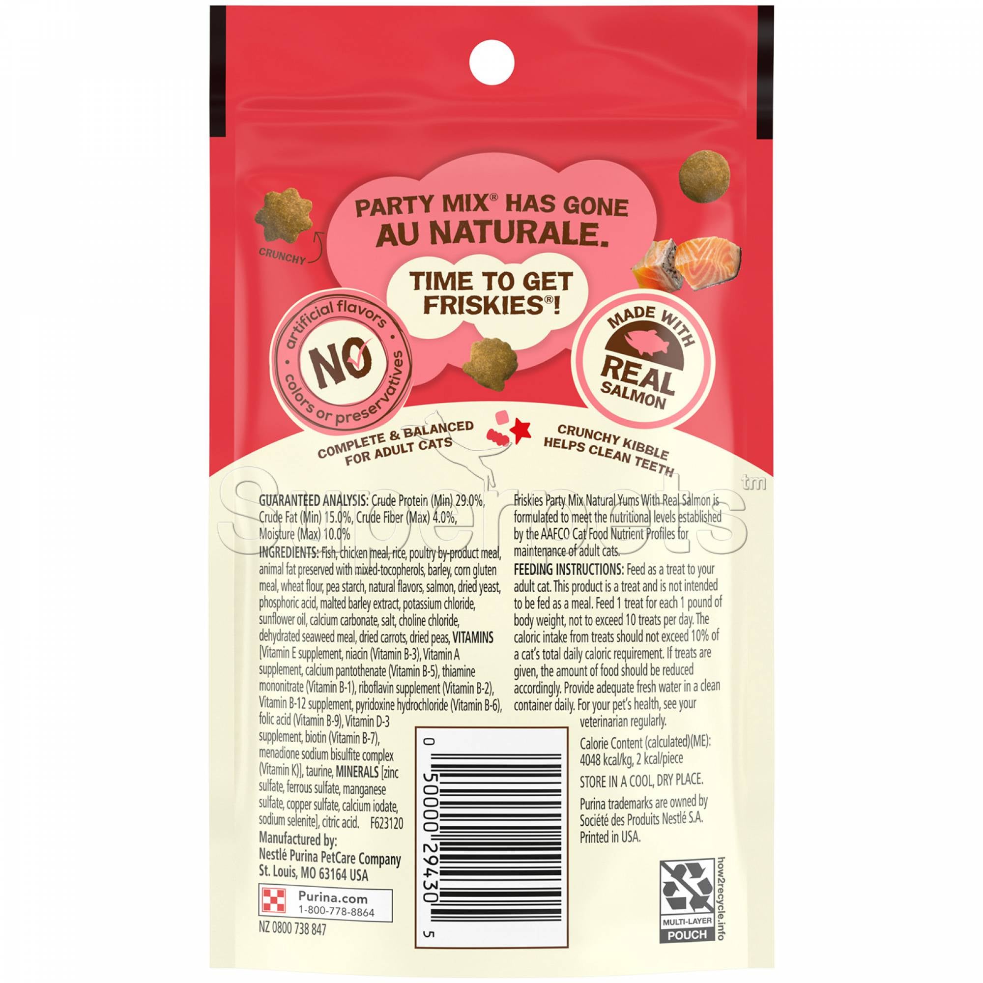 Friskies - Party Mix Natural Yums - Real Salmon 60g