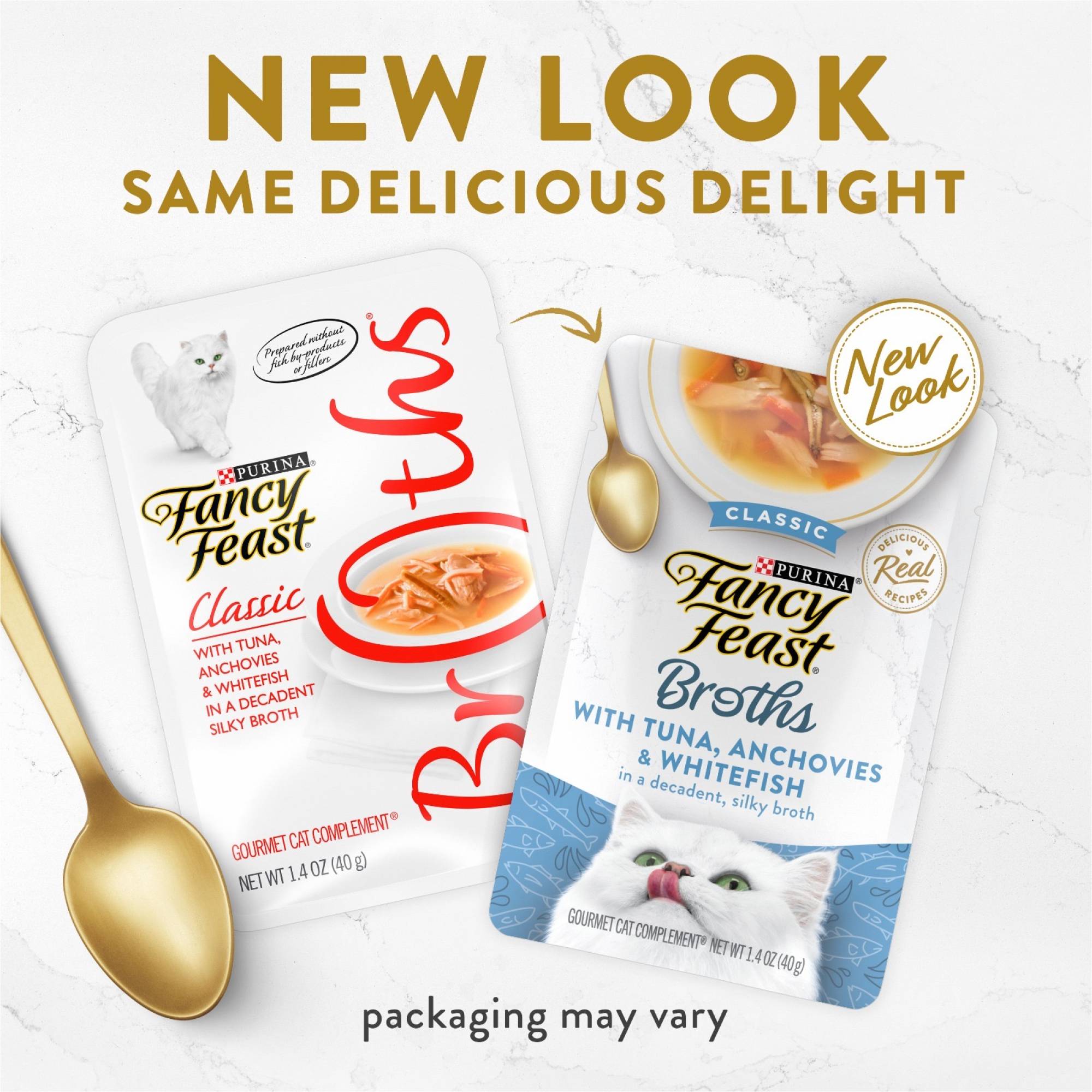 Fancy Feast - Broths - Classic with Tuna, Anchovies & Whitefish in a Decadent Silky Broth 40g