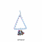 OPSP - 6167 - Triangle Shaped Rope Bird Toy 11"