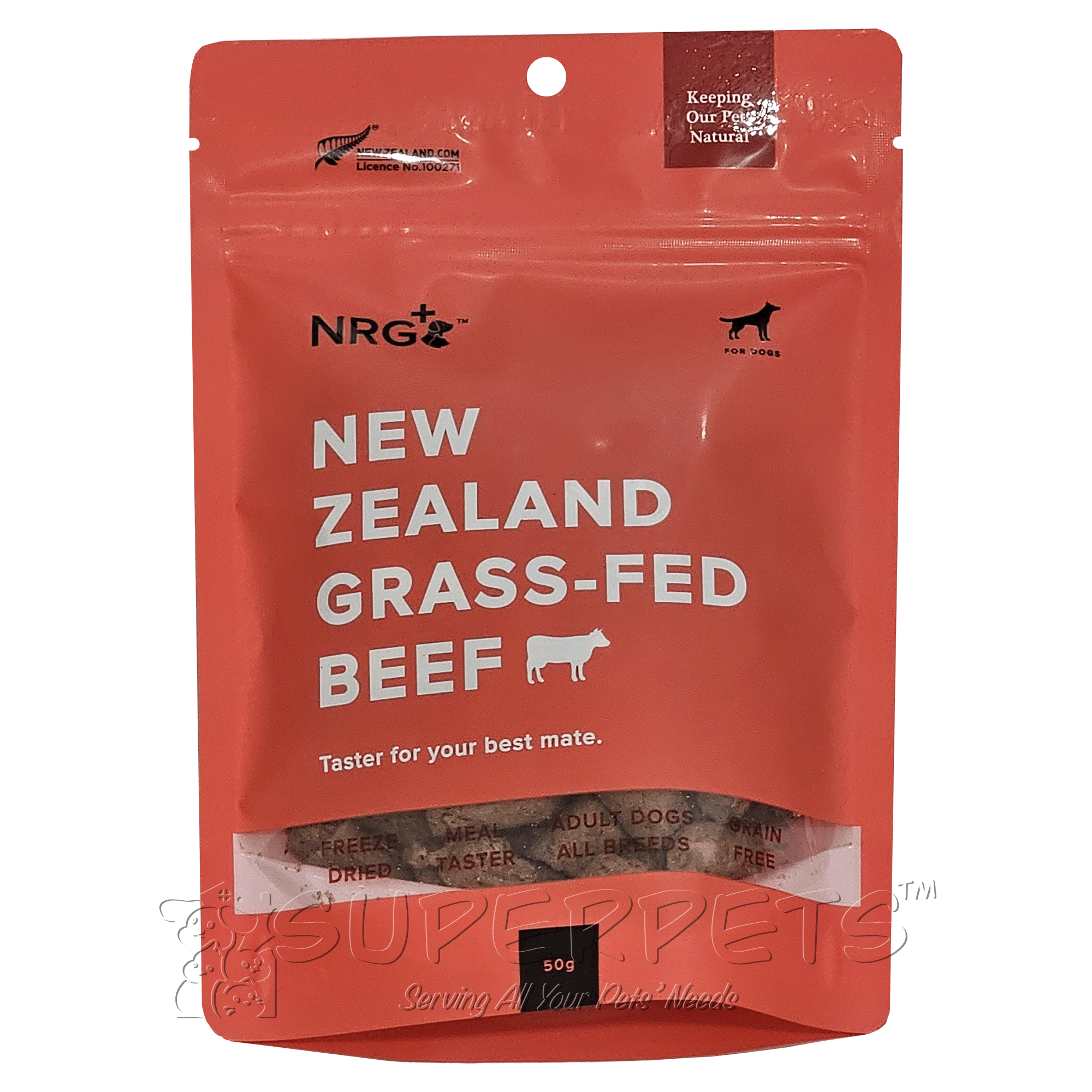 NRG+ - Freeze Dried - Beef Dog Treats 50g