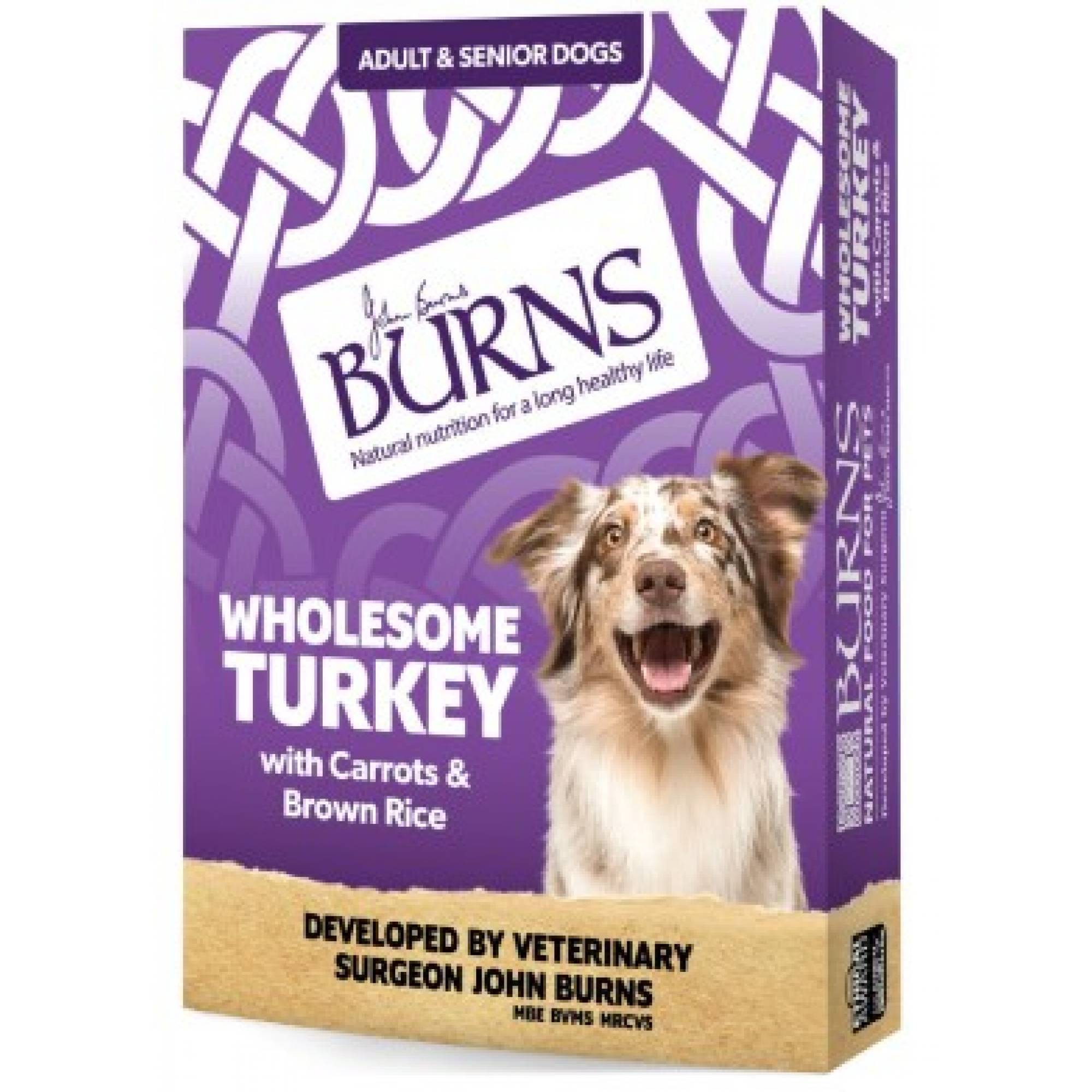 Burns Wet Food - Dog - Wholesome Turkey with Carrots & Brown Rice 395g