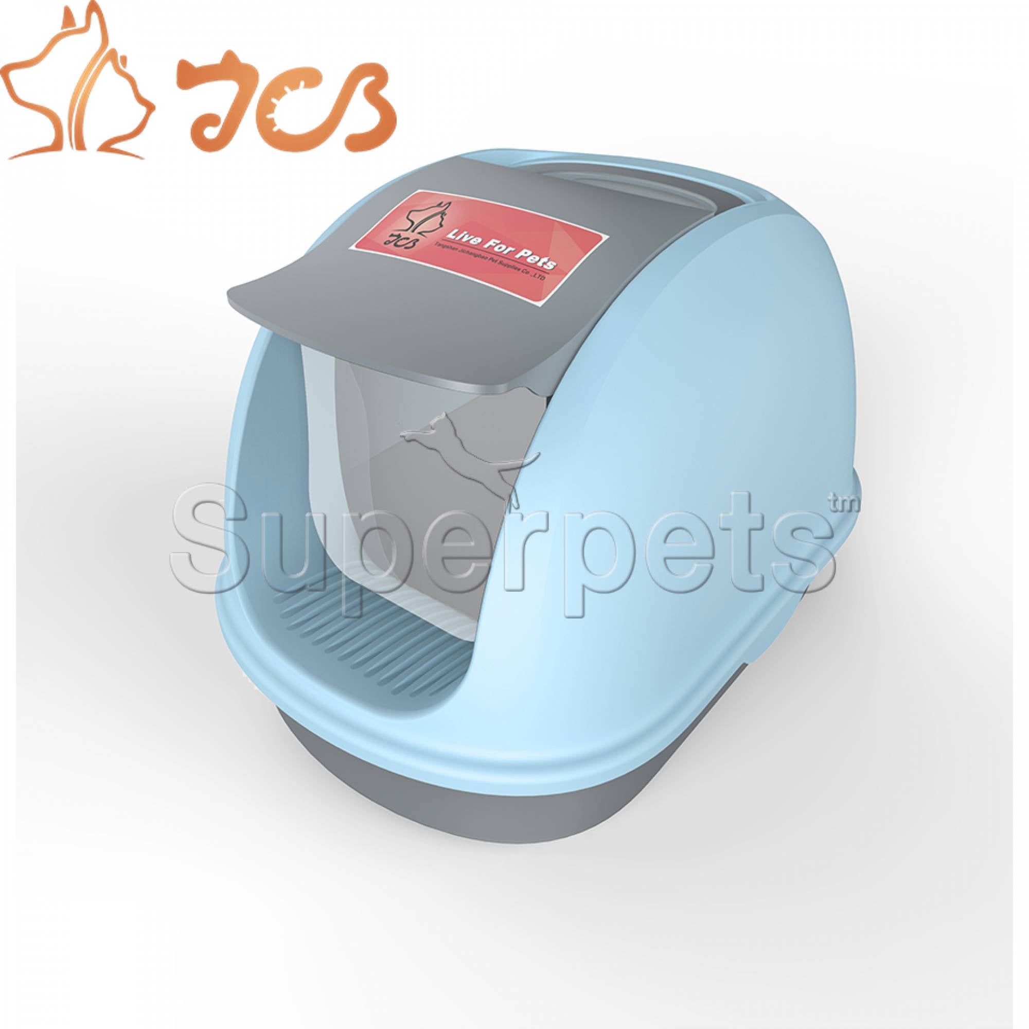 JCB Litter Box MSP007 Large Front Blue