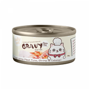 Jolly Cat Fresh White Meat Tuna & Calamari in Gravy 80g