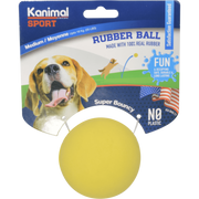 Kanimal - Sport Rubber Ball Yellow Size M (6.3cm)