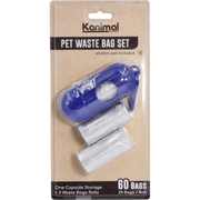 Kanimal - Waste Holder Set (Capsule + 3 Rolls Waste Bags)