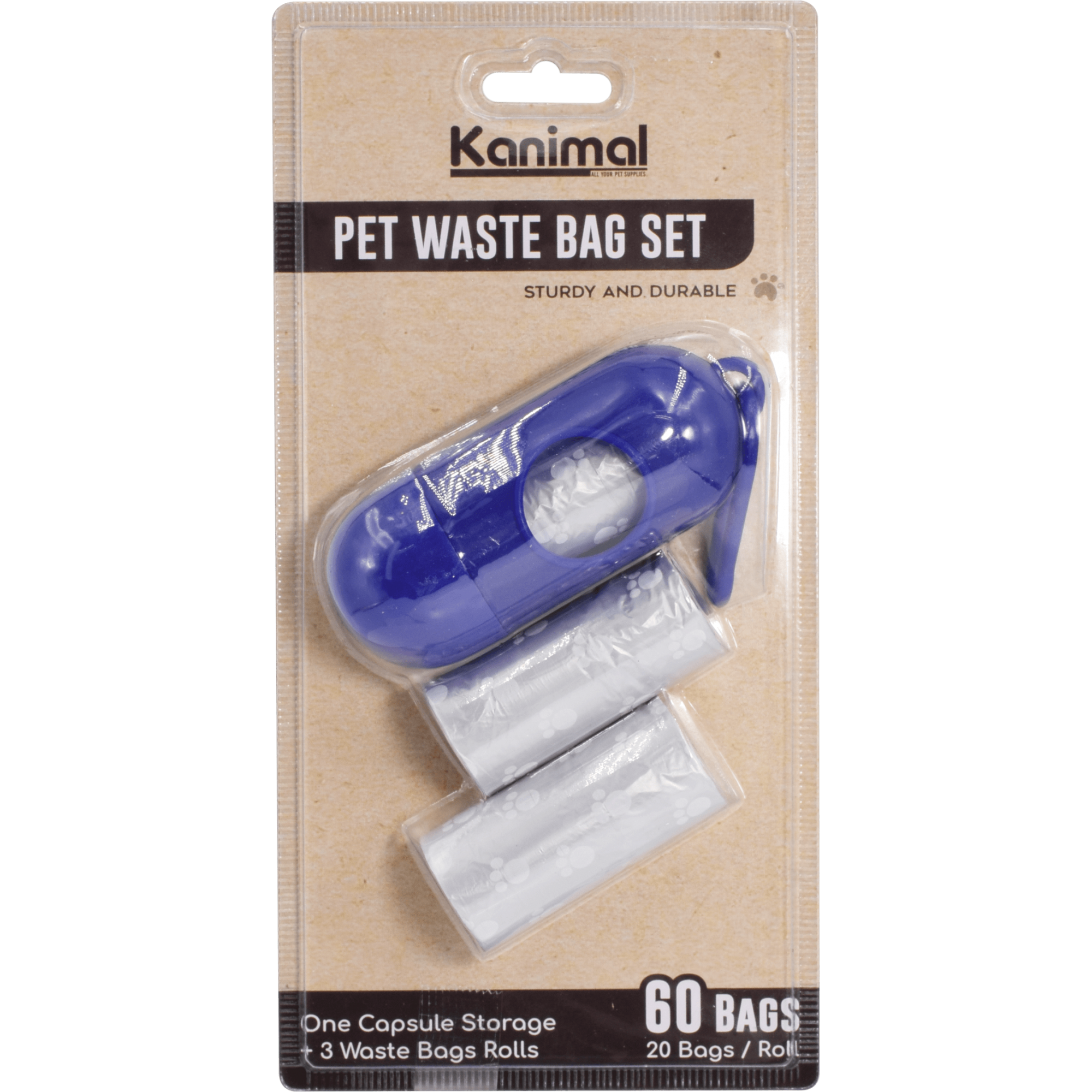 Kanimal - Waste Holder Set (Capsule + 3 Rolls Waste Bags)