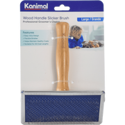Kanimal - Wood Handle Slicker Size L (12x13.5cm)