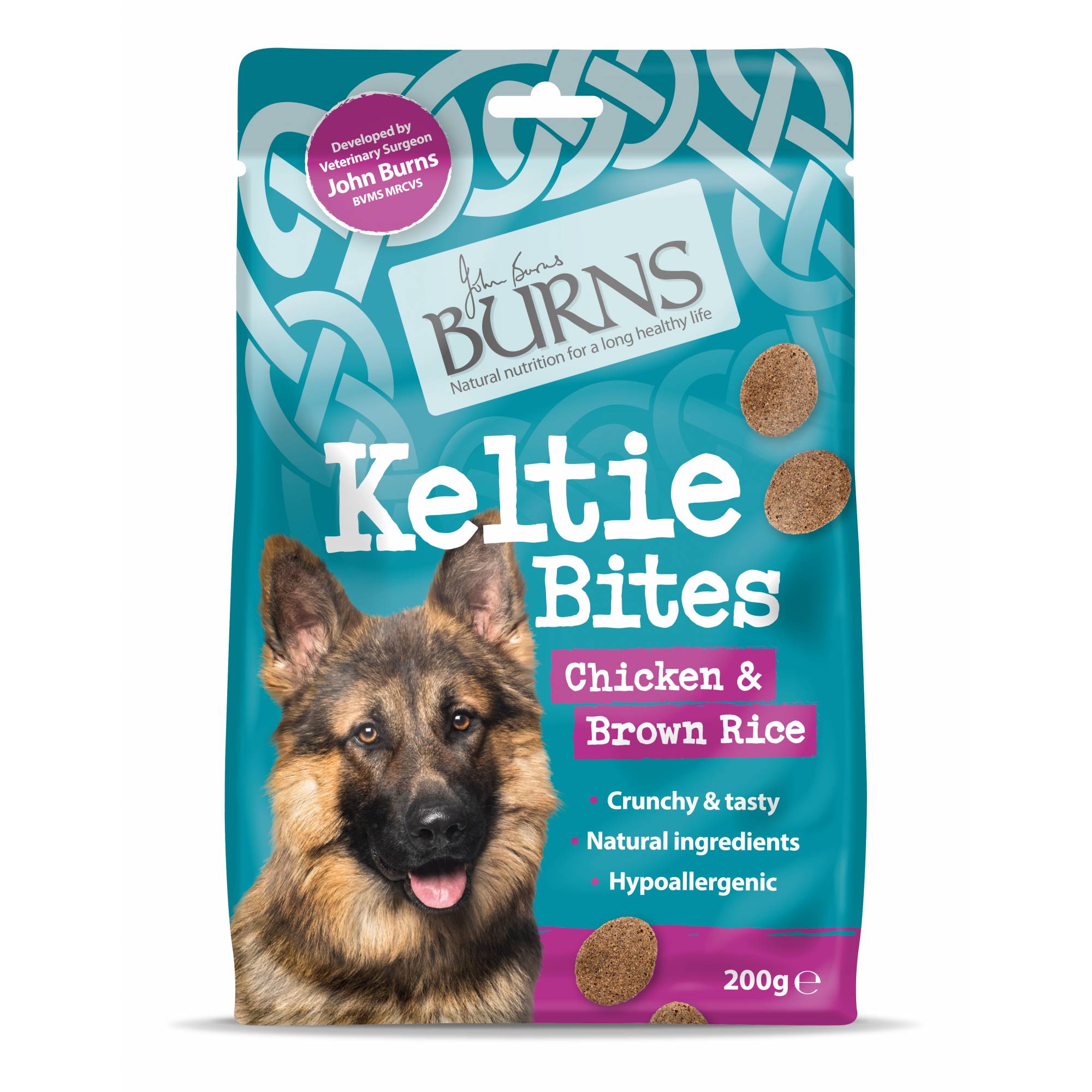 Burns Treats - Dog - Keltie Bites 200g (Chicken & Brown Rice)