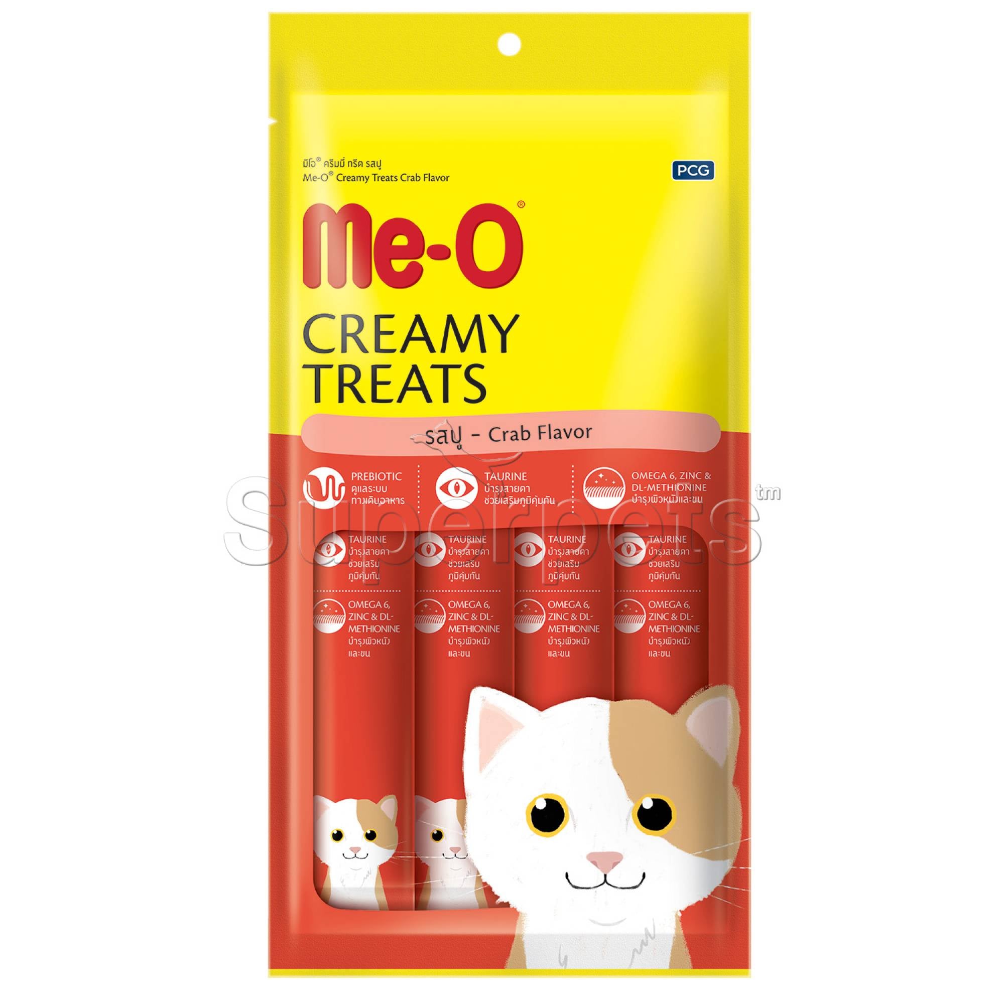 Me-O - Creamy Cat Treats - Crab 4x15g