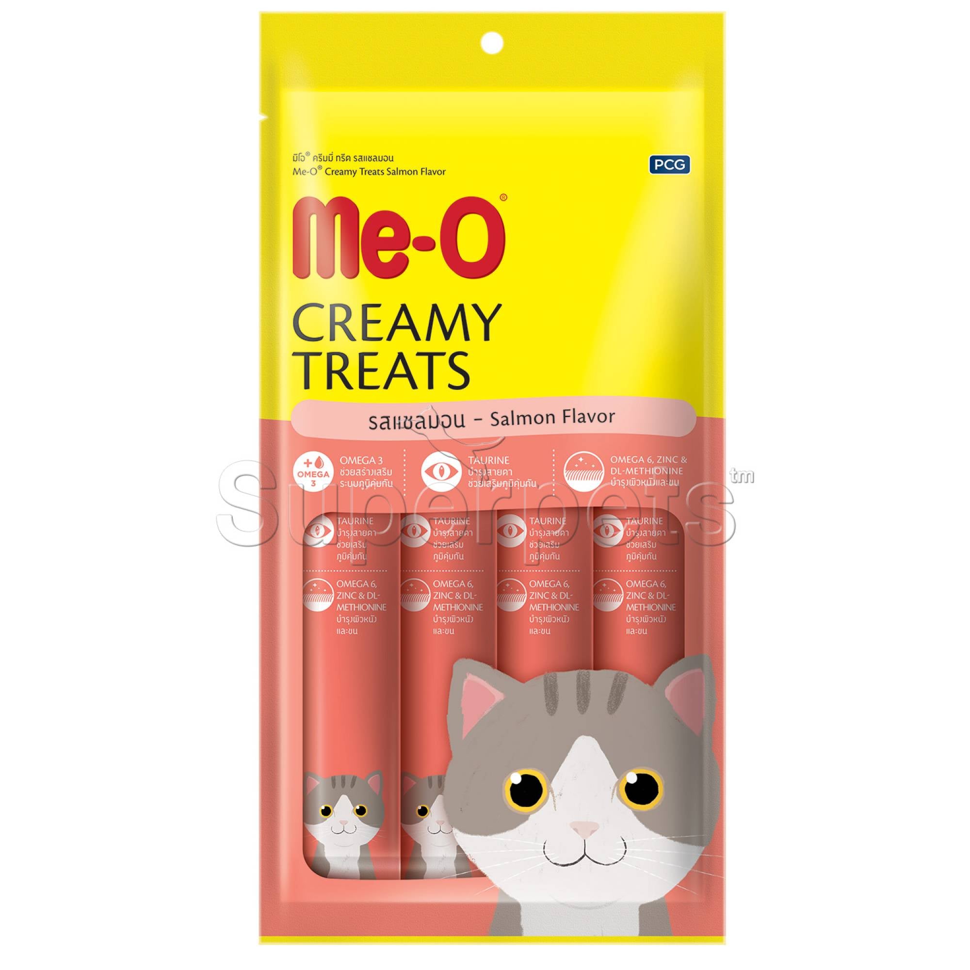 Me-O - Creamy Cat Treats - Salmon 4x15g