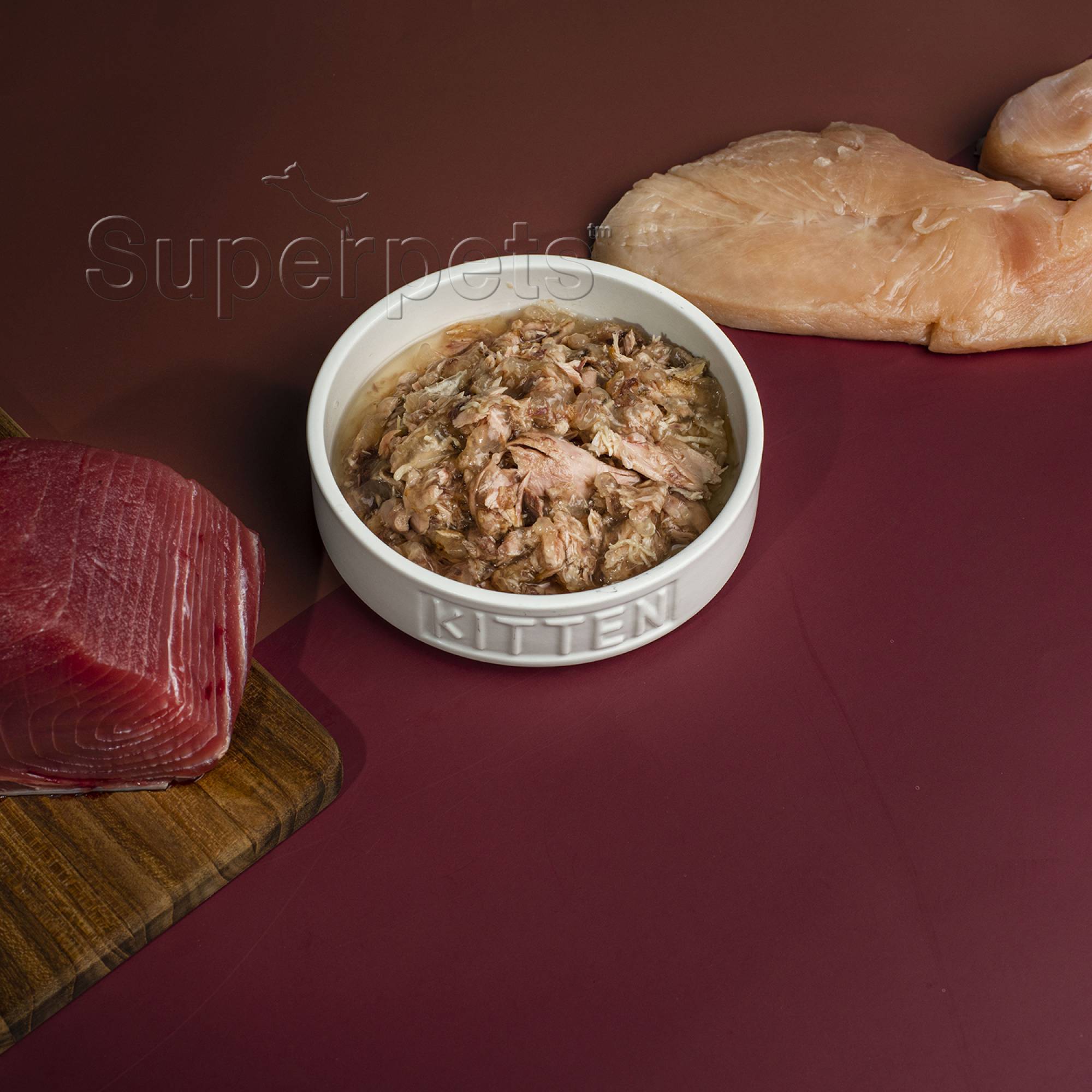Meow Meow - Tuna & Chicken - Grain Free 80g x 24pcs (1 carton) (*Donation*)