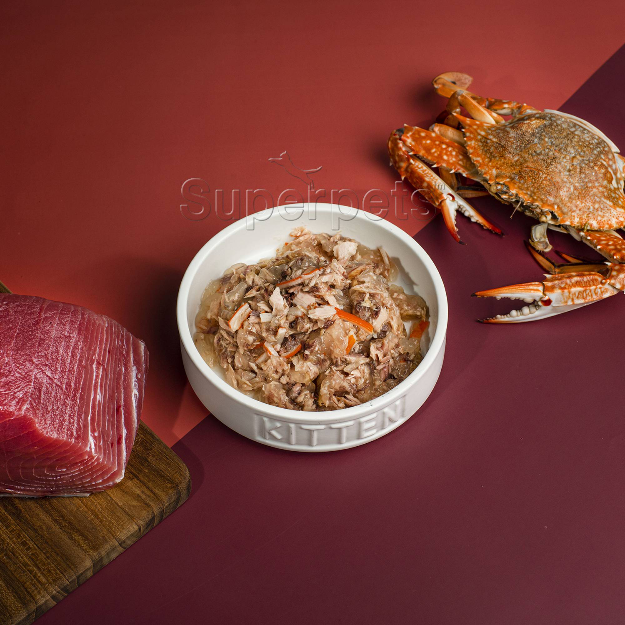 Meow Meow - Tuna & Crab - Grain Free 80g x 24pcs (1 carton) (*Donation*)