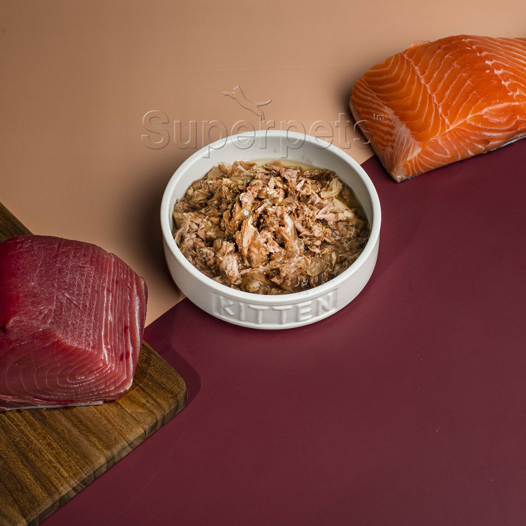 Meow Meow - Tuna & Salmon - Grain Free 80g x 24pcs (1 carton) (*Donation*)