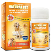 Natural Pet - Seaweed Calcium with Vitamin C & D 60tabs