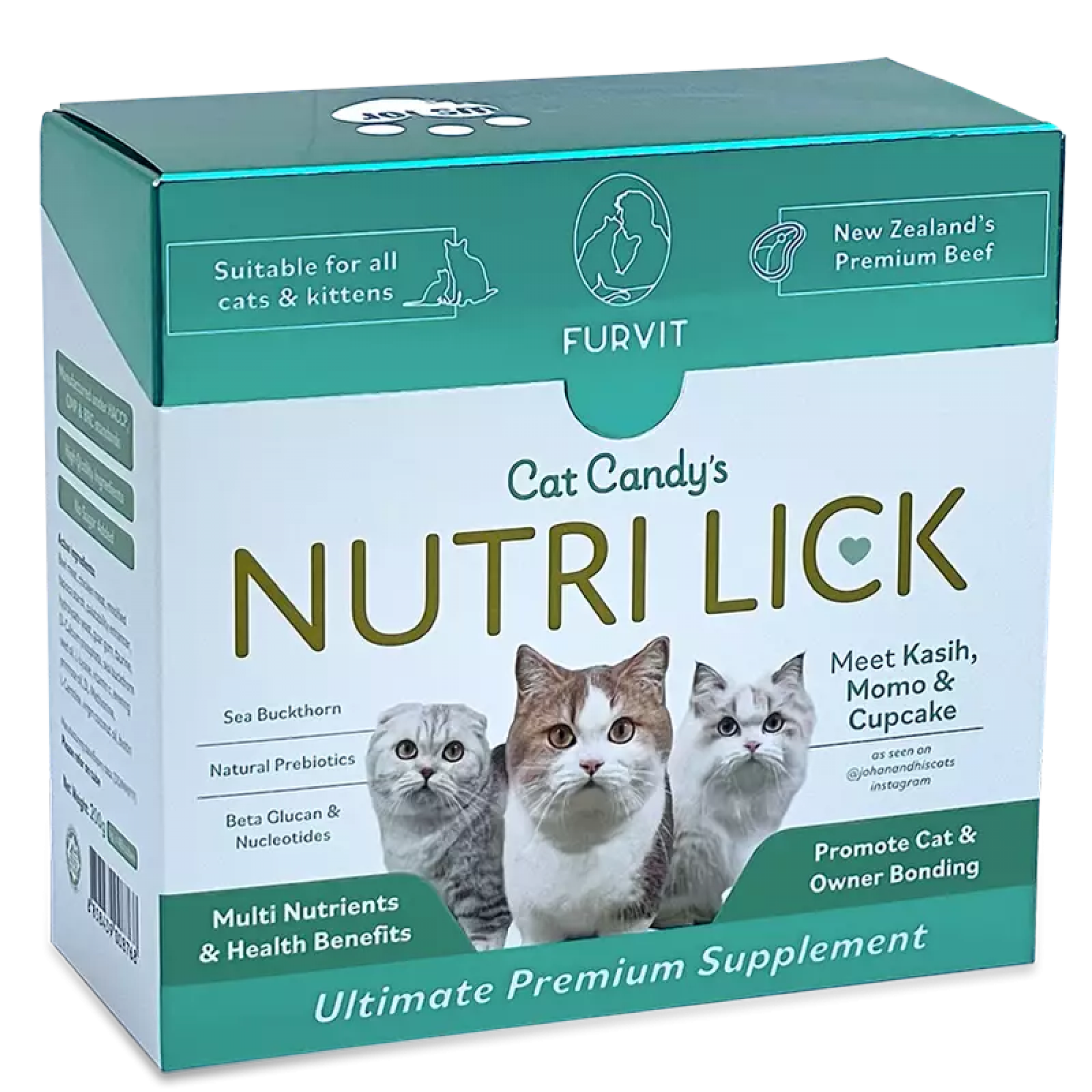 NutriLick Fruvit Cat Candy Supplement - Beef